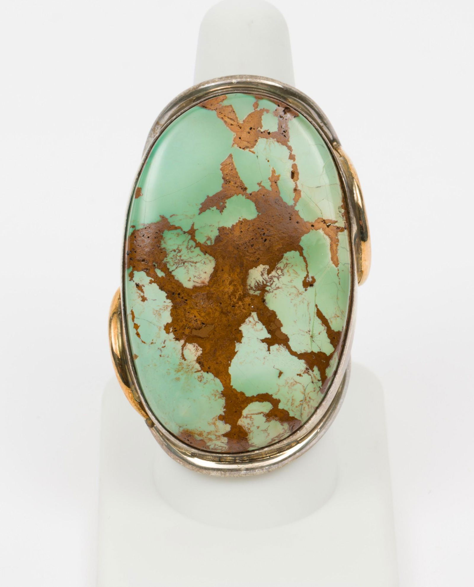 Sterling & 14K Turquoise Ring (1 of 2)