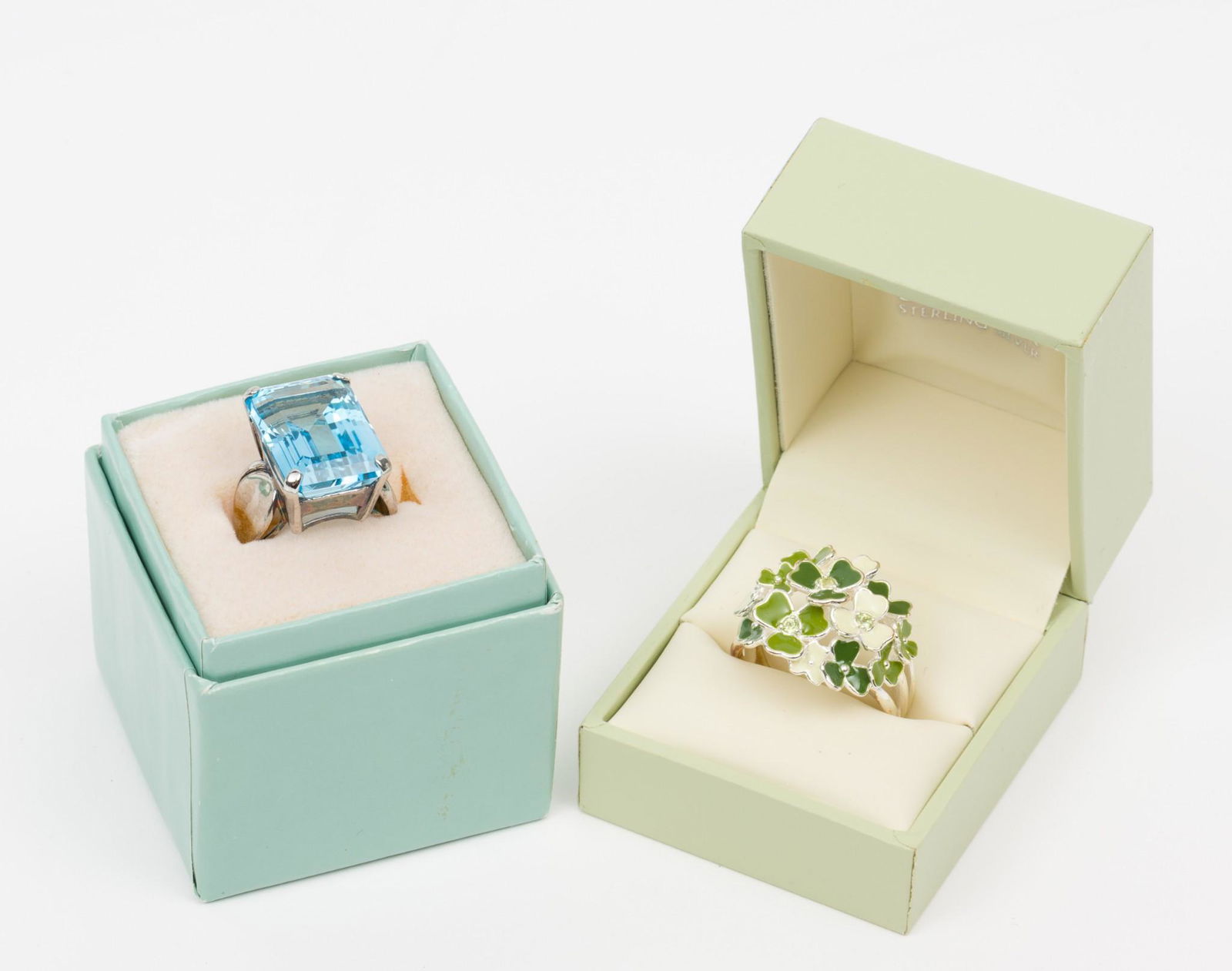 2 Sterling Gemstone Rings (1 of 7)