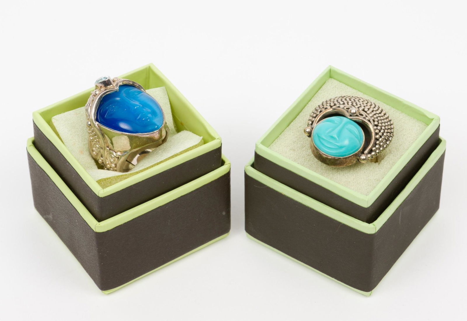 2 Ross Simons Carved Sterling Rings (1 of 7)