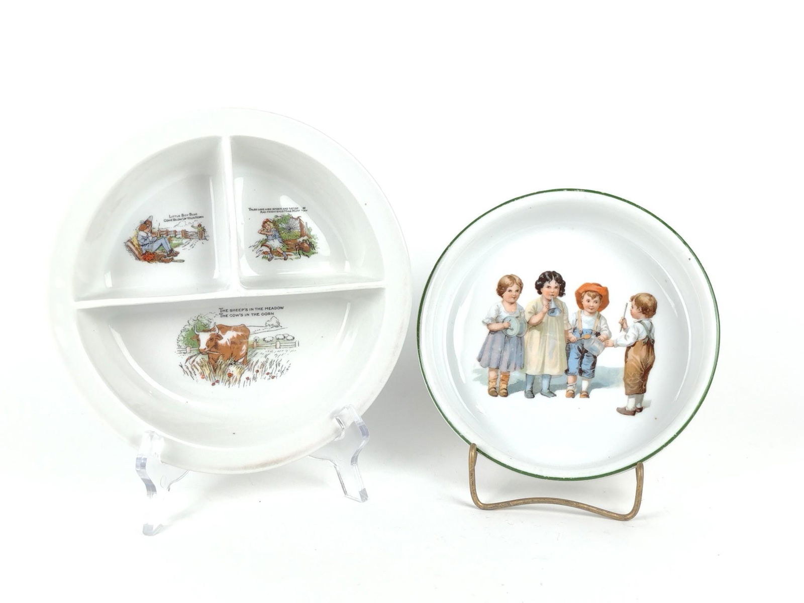 2 Antique German Child's Plates (1 of 5)