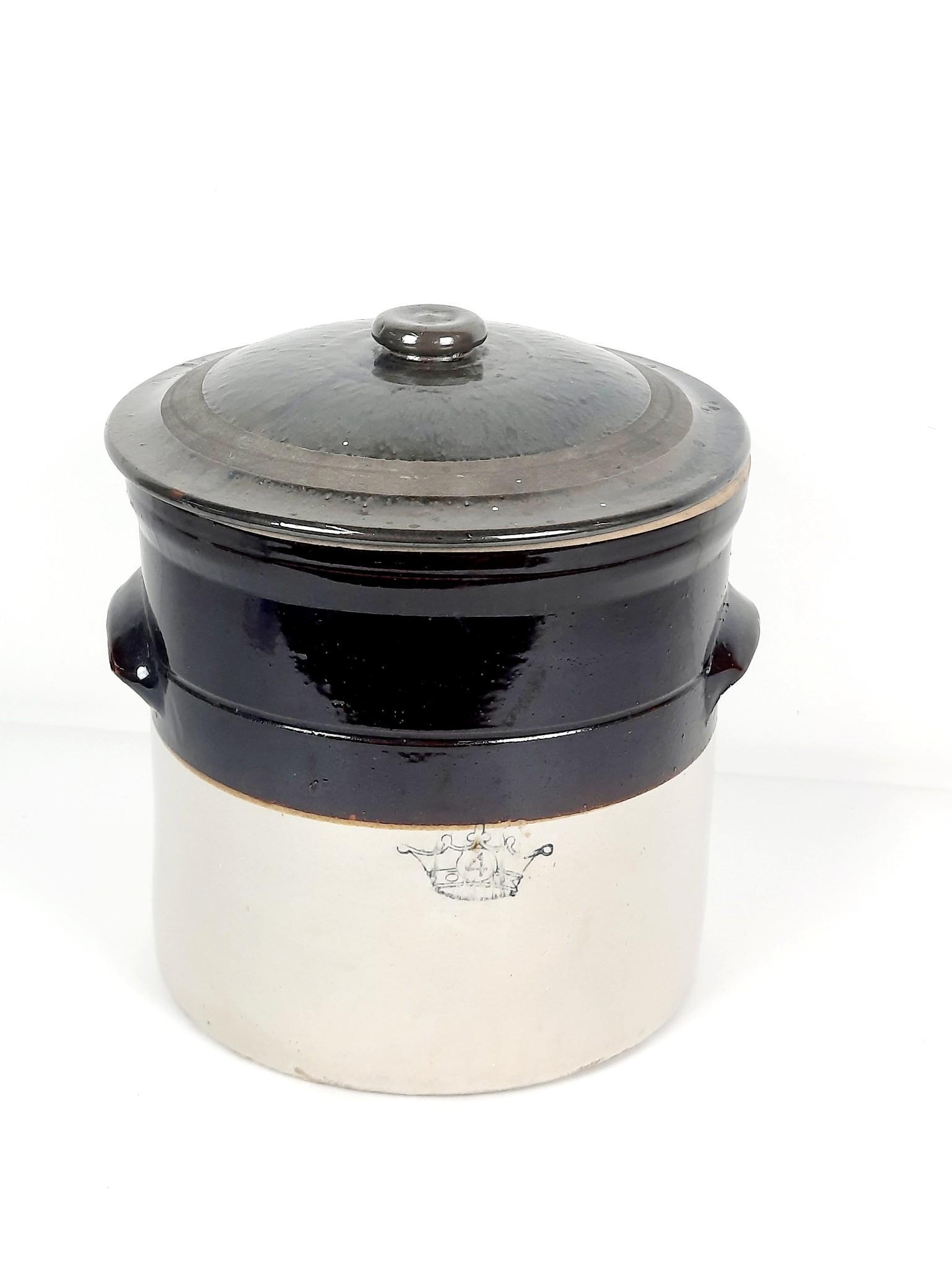 Robinson Ransbottom 4 Gallon Crock with Lid (1 of 3)