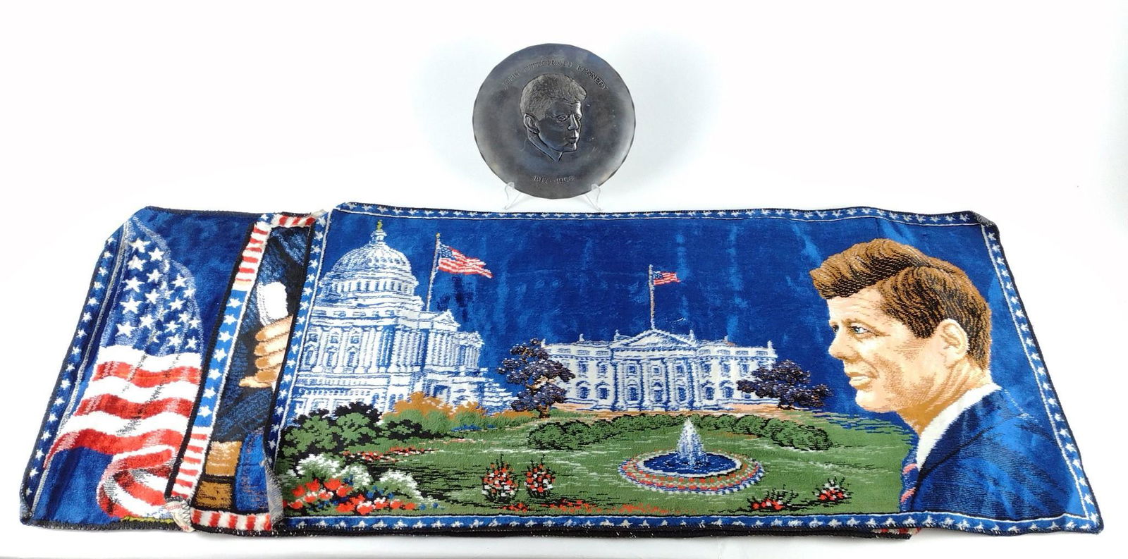 4 Pcs JFK Memorabilia Incl Scatter Rugs (1 of 6)
