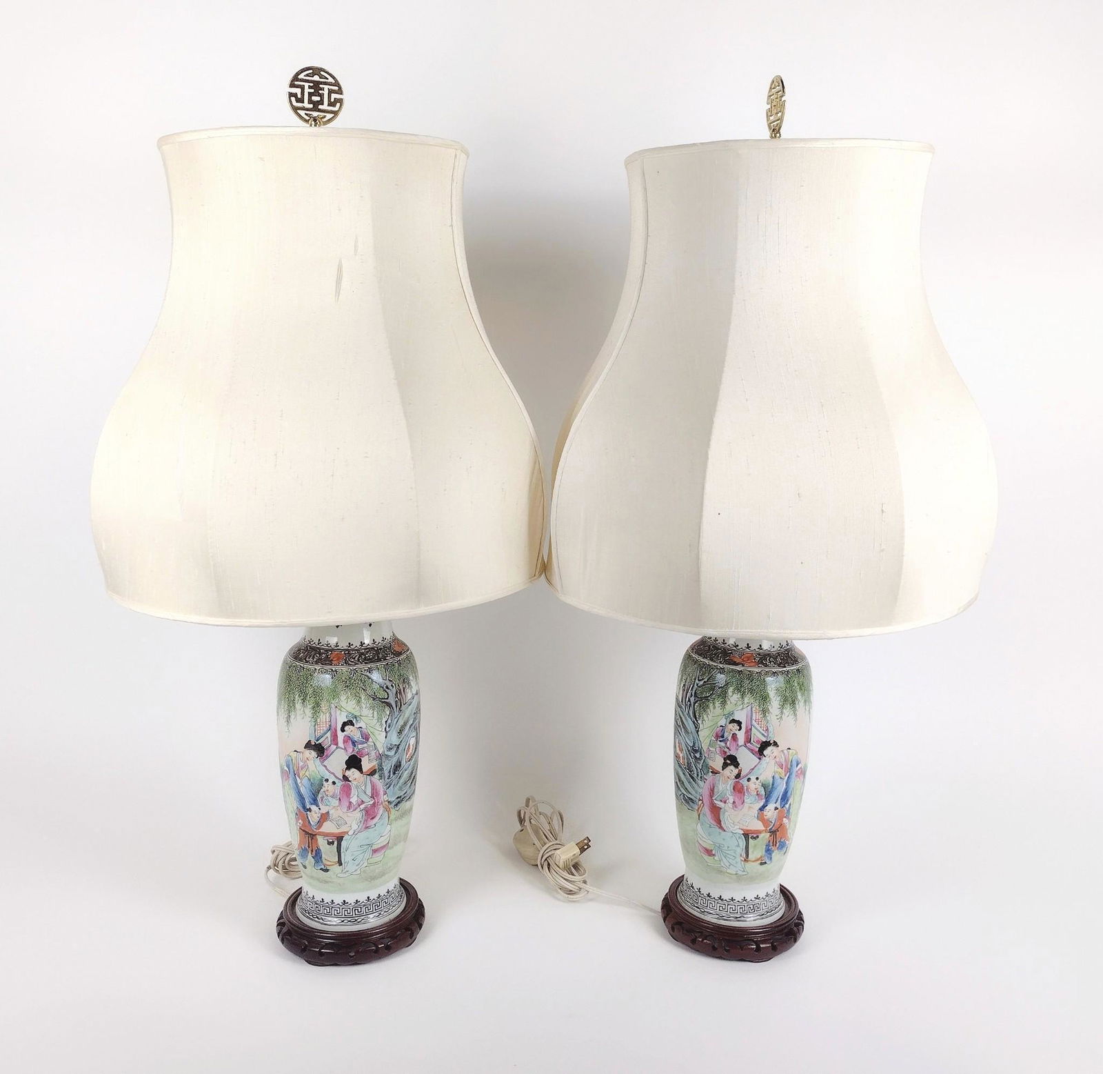 Pr. Chinese Porcelain Table Lamps (1 of 2)