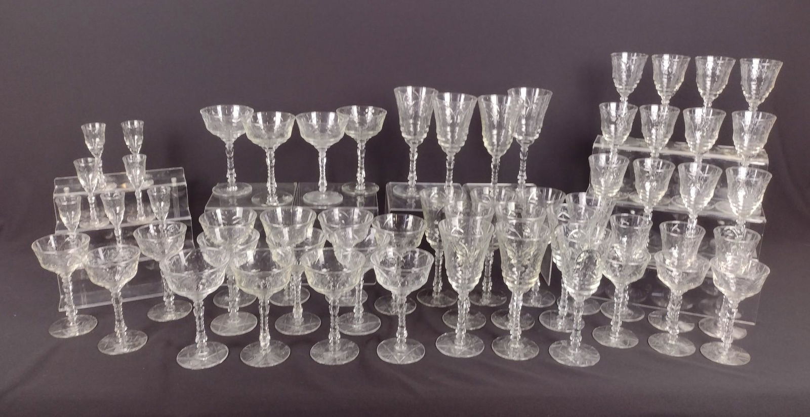 57 Pcs Glass Stemware (1 of 3)
