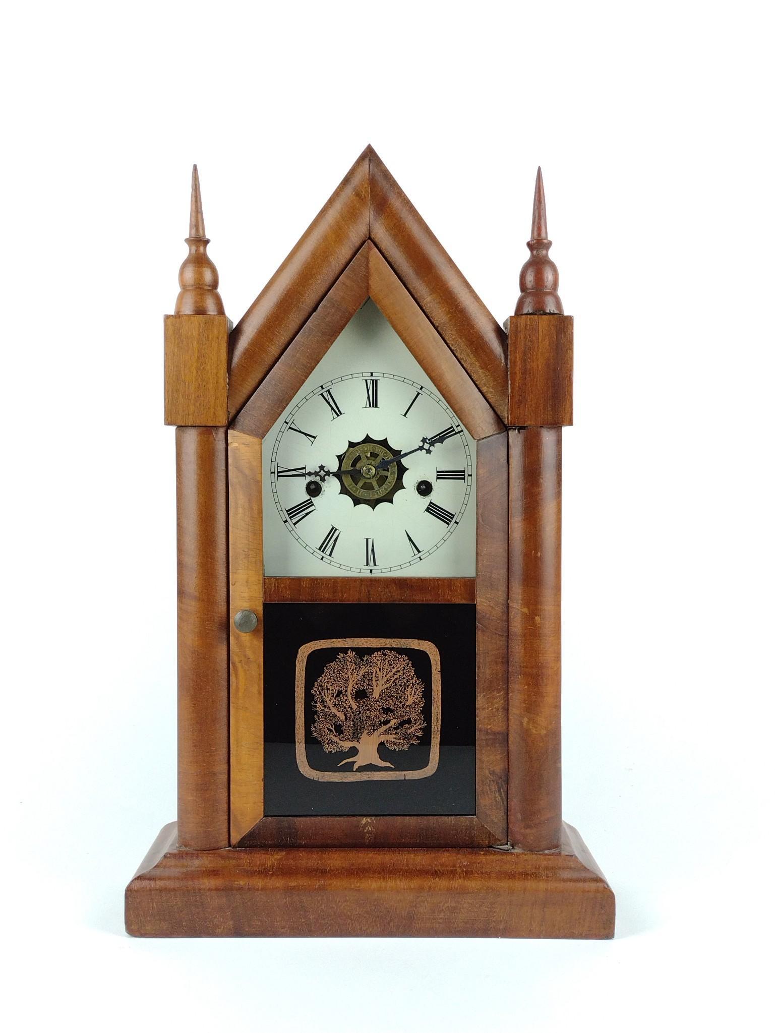 Waterbury Clock Co Steeple Shelf Clock (1 of 4)