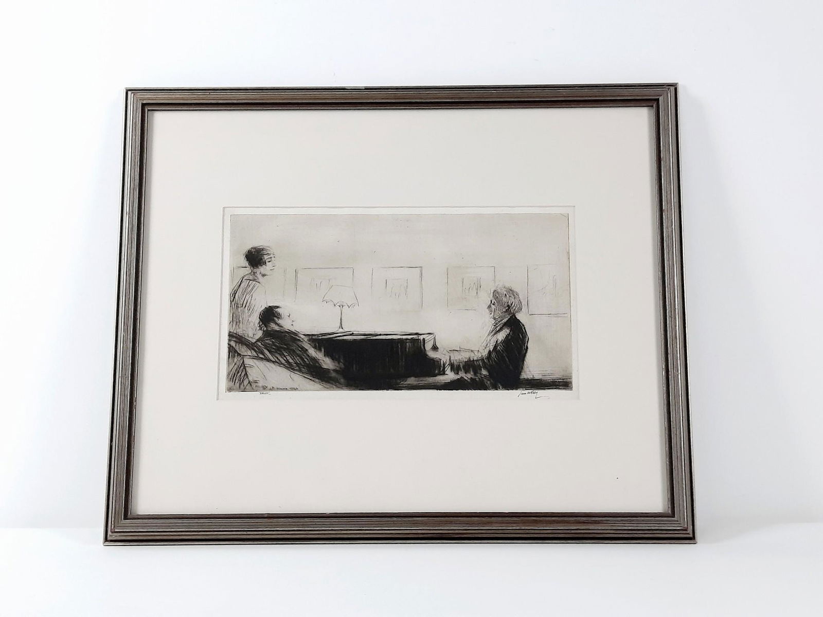 James McBey "The Pianist Etching (1 of 4)