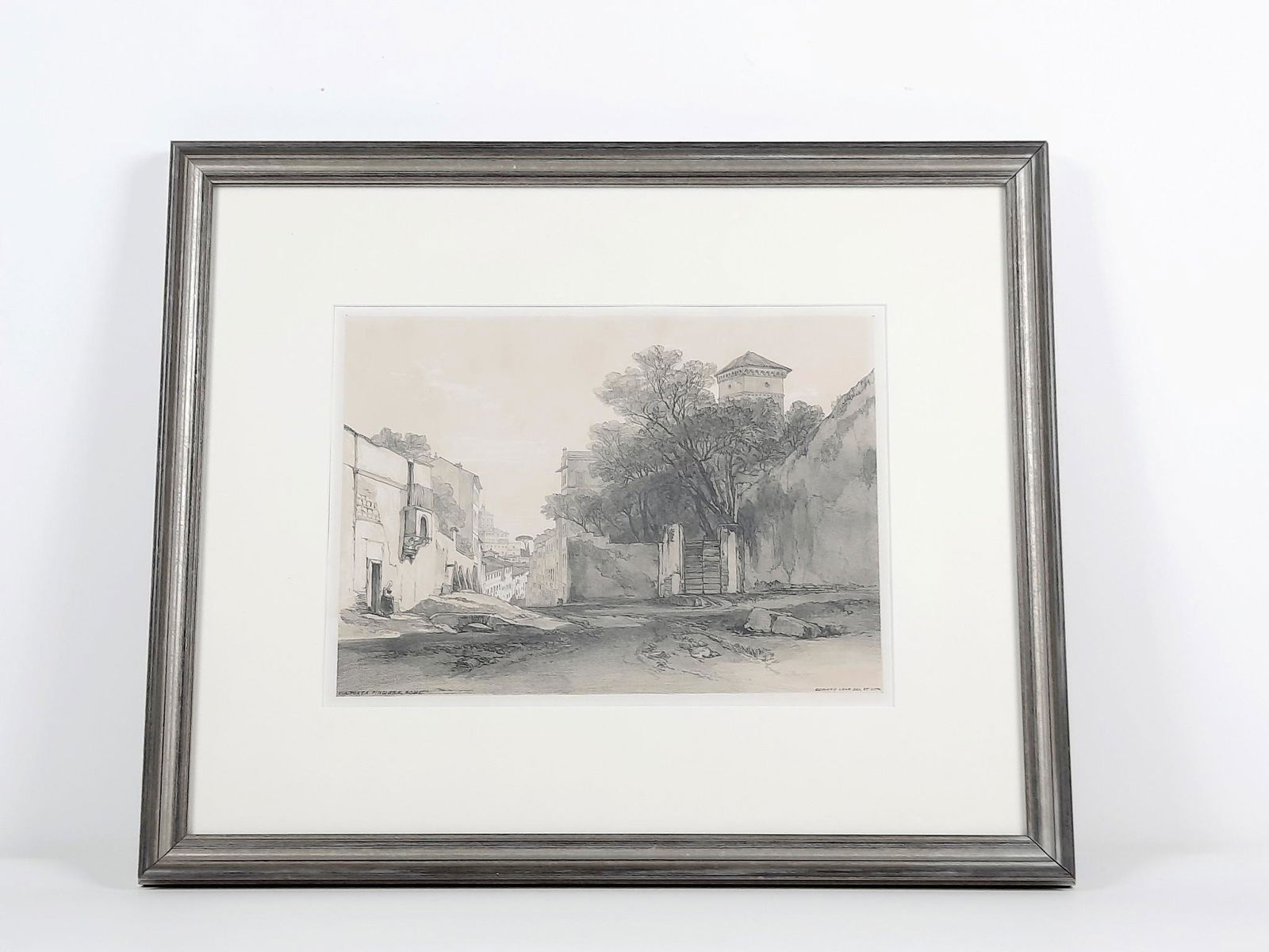 Edward Lear Porta Pinciana, Rome Etching: Edward Lear was an English artist, illustrator, musician, author and poet, who is known mostly for his literary nonsense in poetry and prose and especially his limericks, a form he popularised. Overal