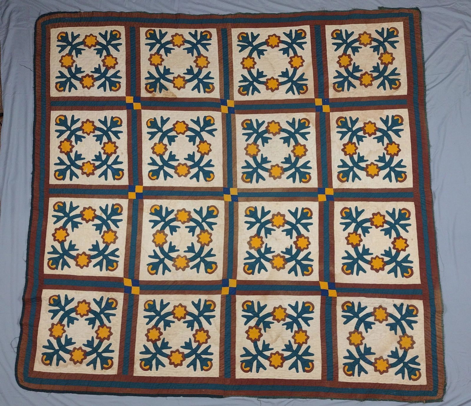 Antique Rose of Sharon Quilt (1 of 13)