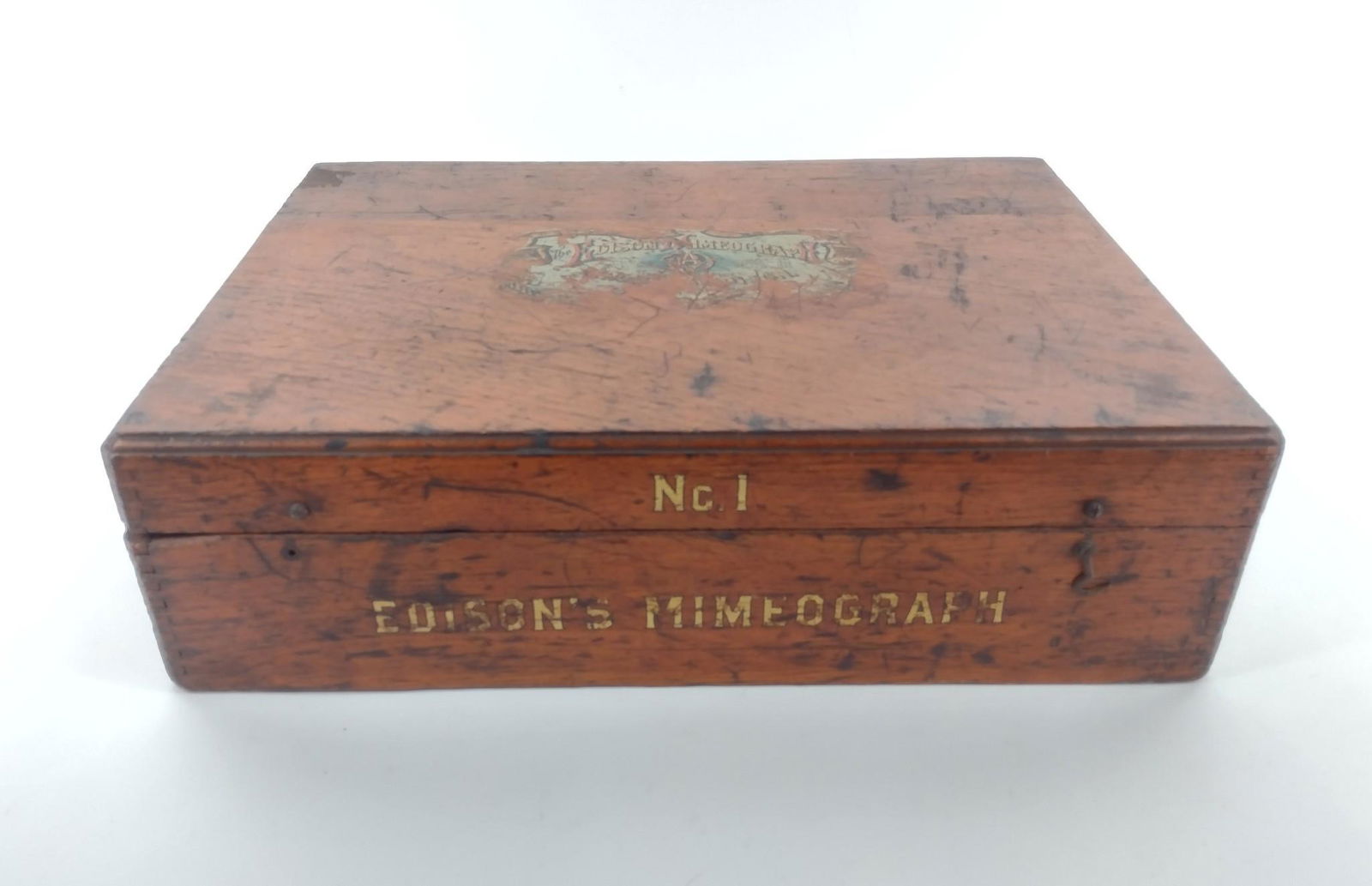 Edison Mimeograph No. I Wood Case (1 of 2)