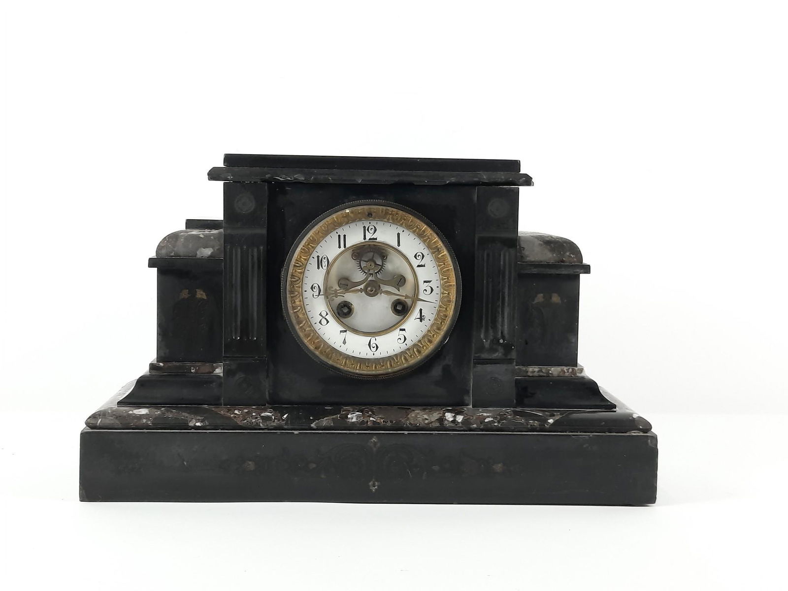 Open Escapement Mantle Clock (1 of 5)