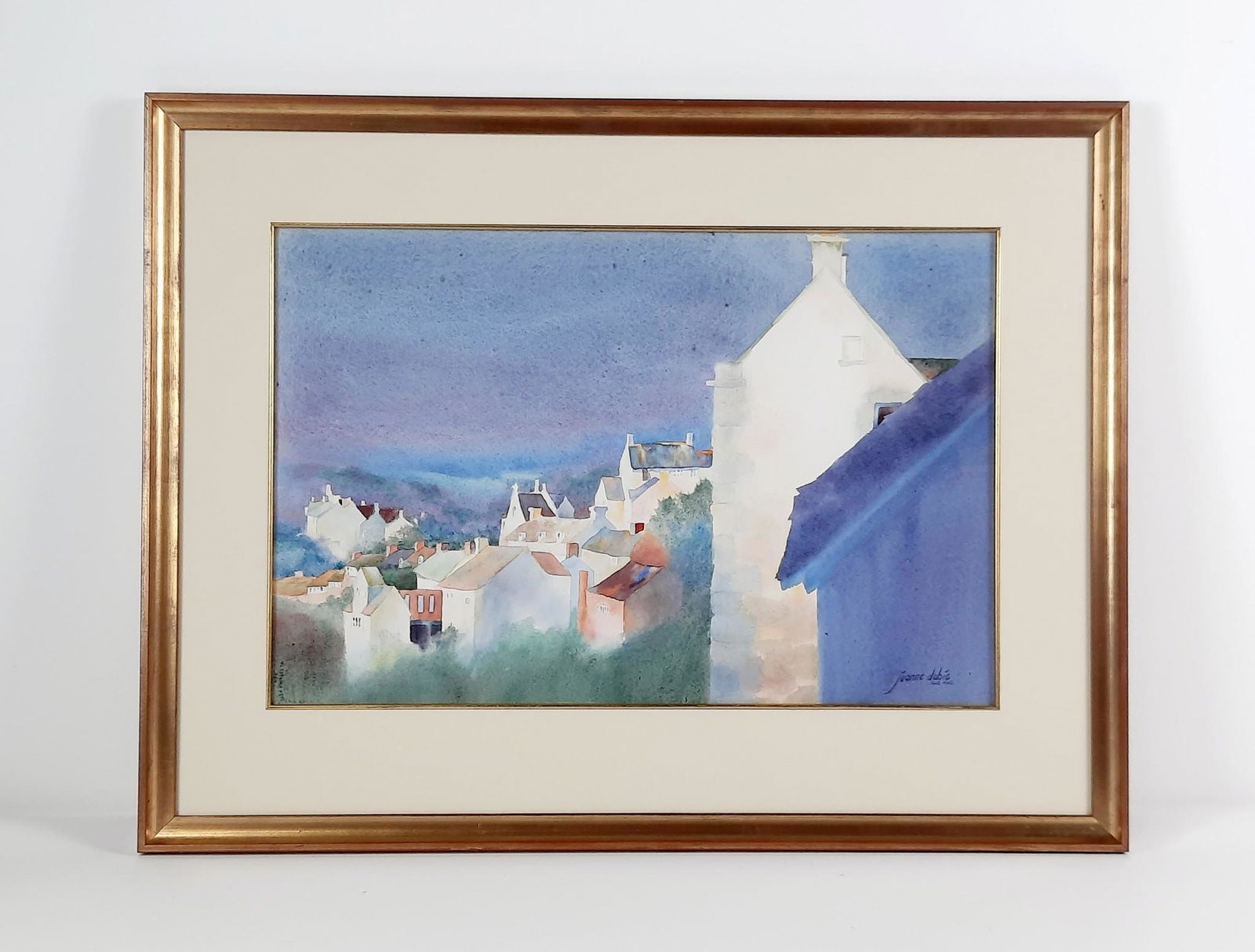 Jeanne Dobie Town Scene Watercolor (1 of 2)