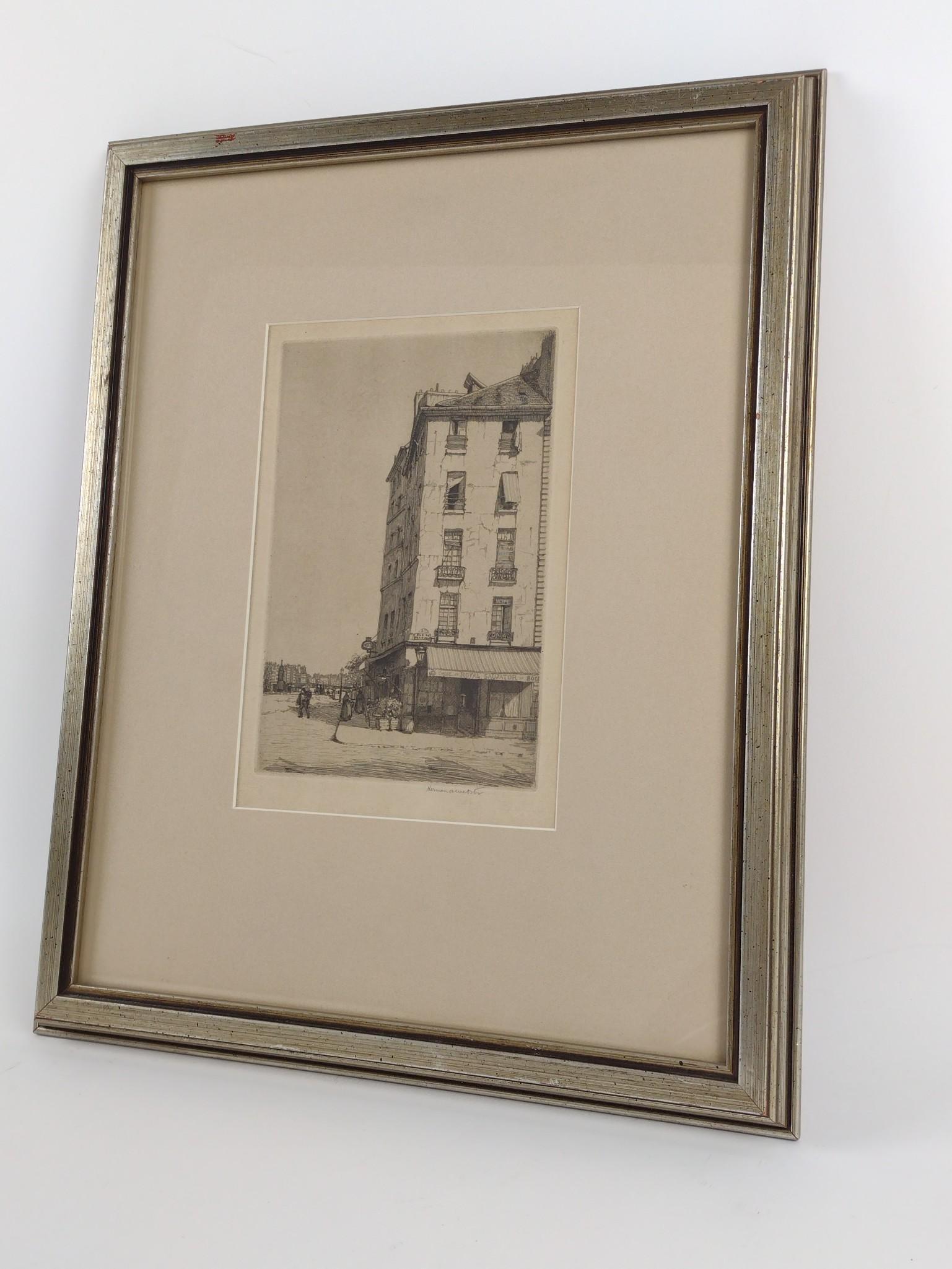 Herman A. Webster Building Etching (1 of 4)