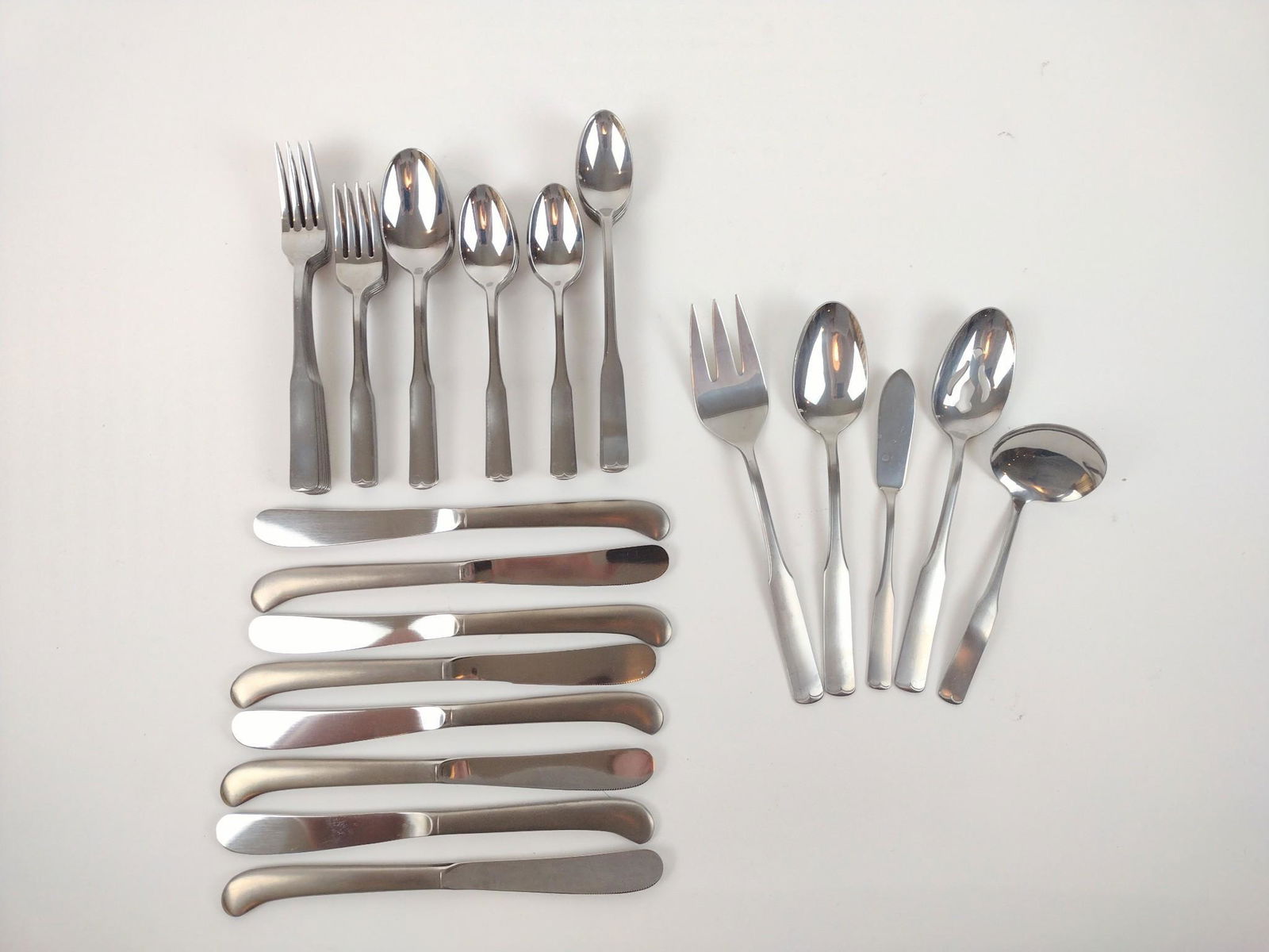60 Pcs International Stainless Flatware (1 of 4)