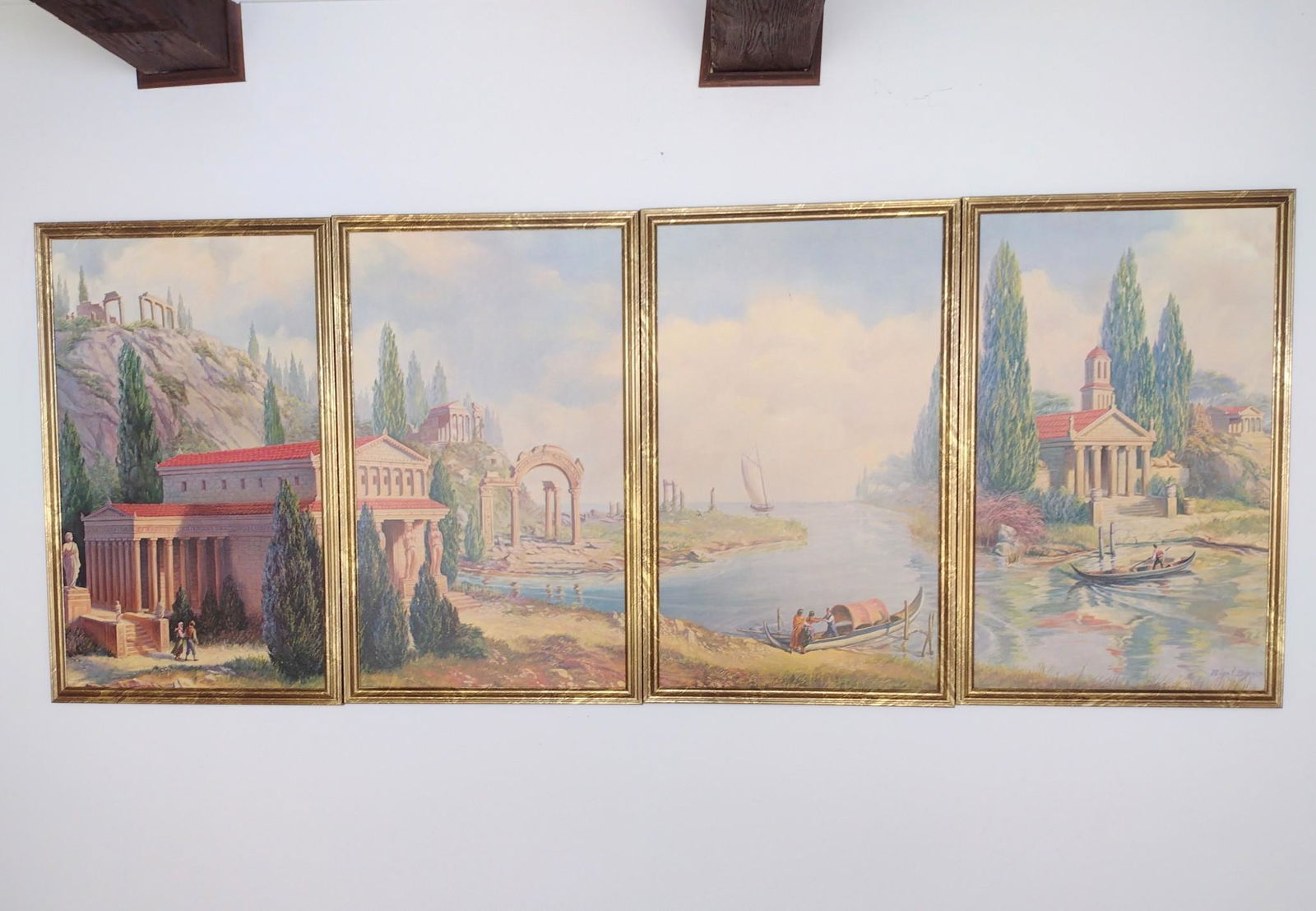 4 Panel Peter V. Bianchi Landscape Prints (1 of 4)