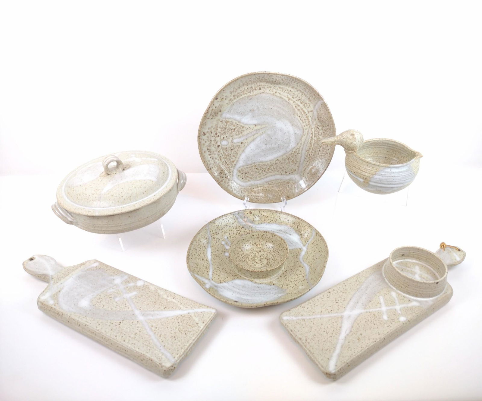 6 Pcs Christopher Bragg Studio Ceramics (1 of 6)