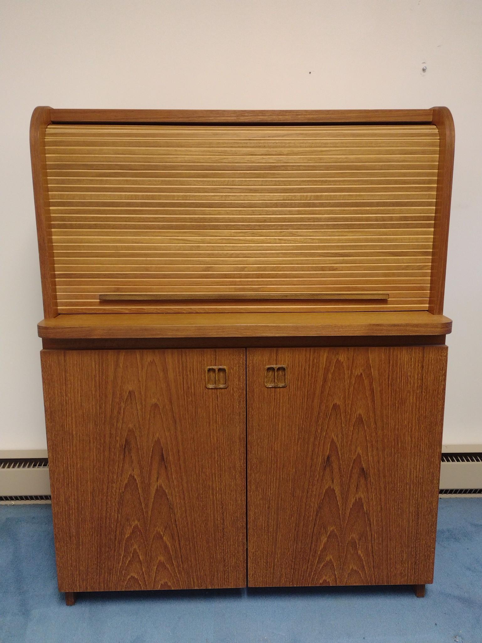 Danish Modern Roll Top Desk (1 of 7)