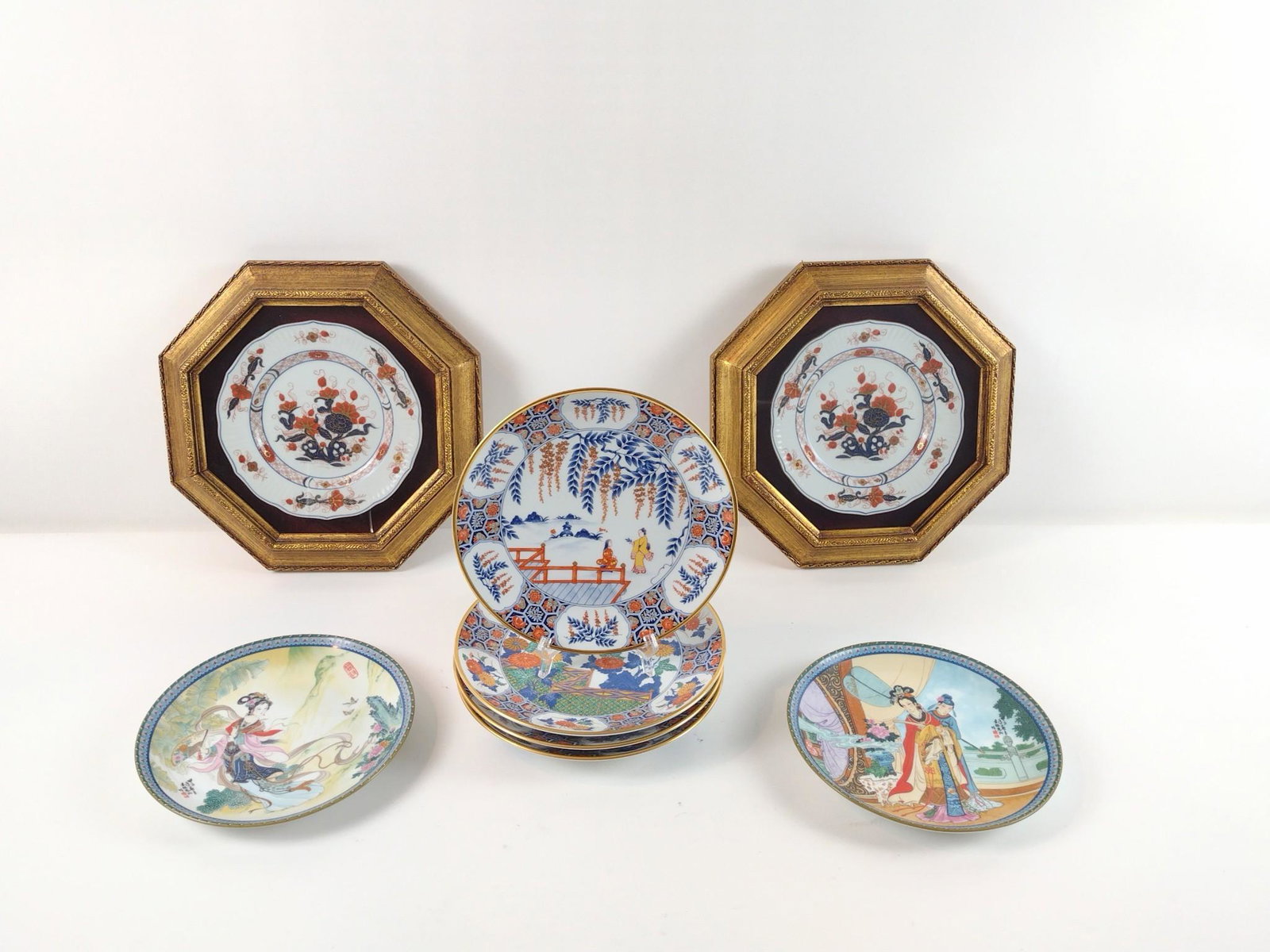 8 Asian Decorative Plates (1 of 6)