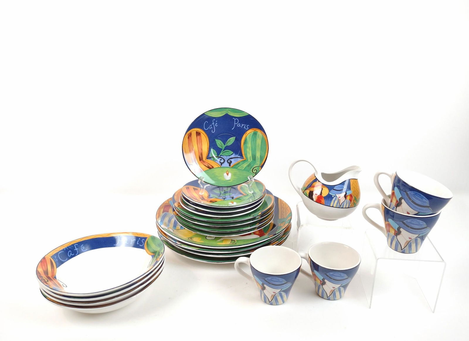 21 Pcs Sango Cafe Paris Dinnerware (1 of 3)