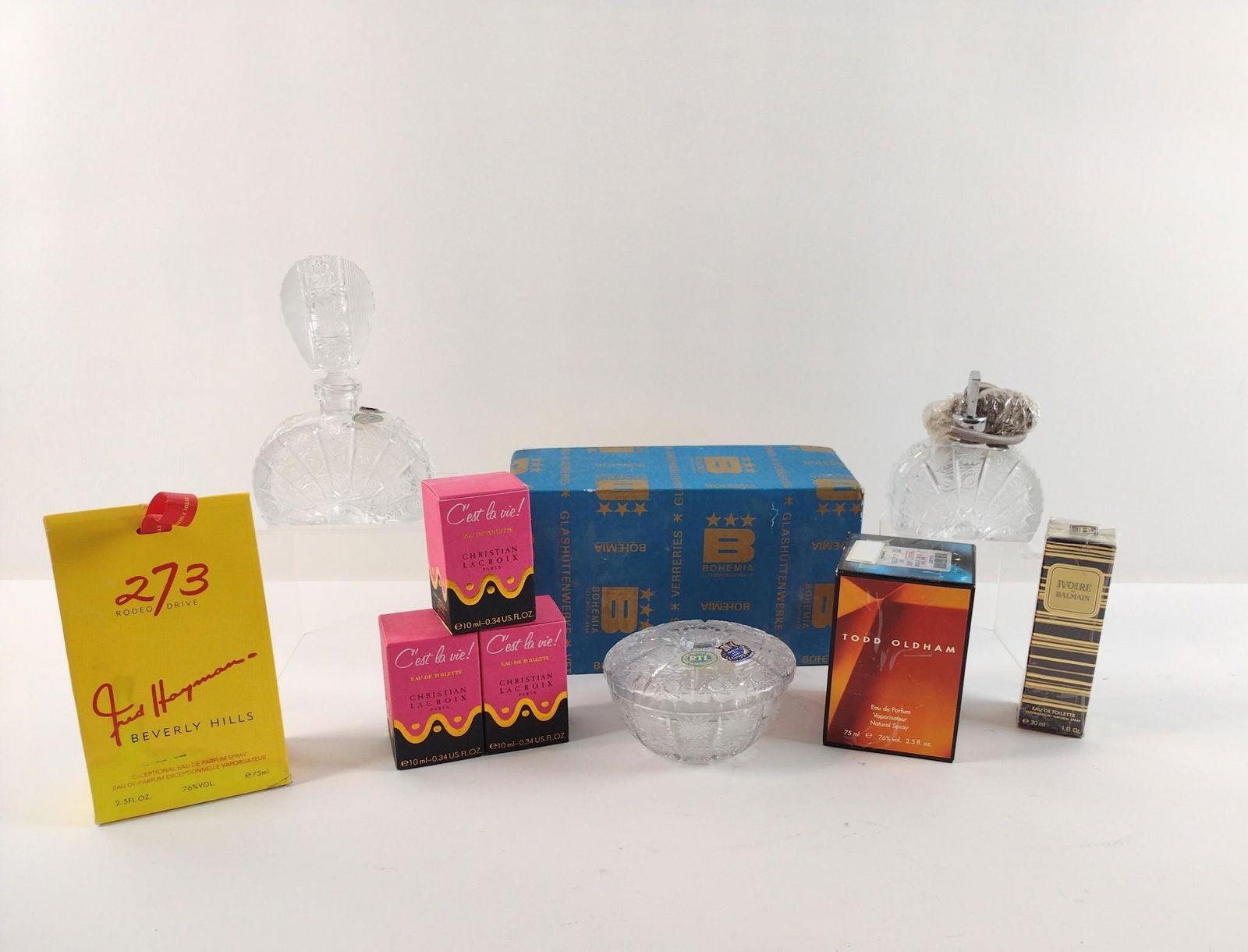 Bohemia Crystal Perfume Set & Perfumes (1 of 5)