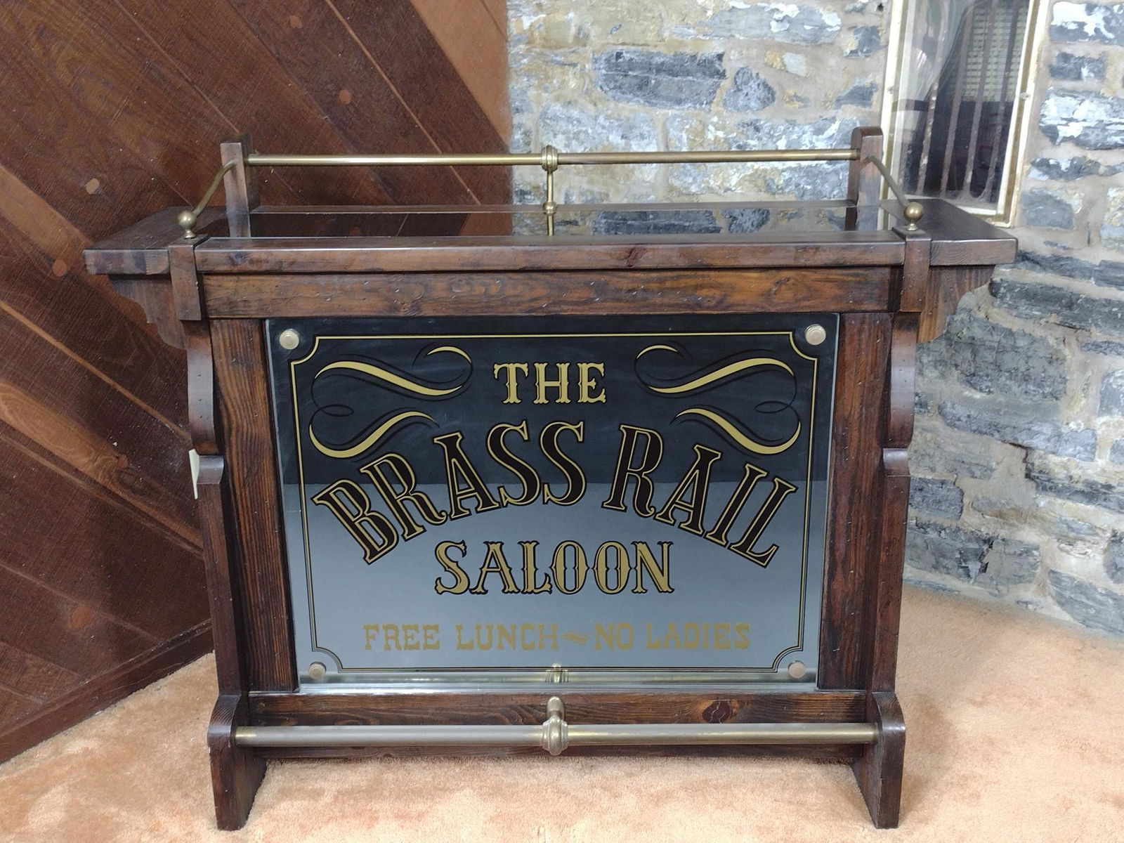 The Brass Rail Saloon Mirrored Front Bar (1 of 6)