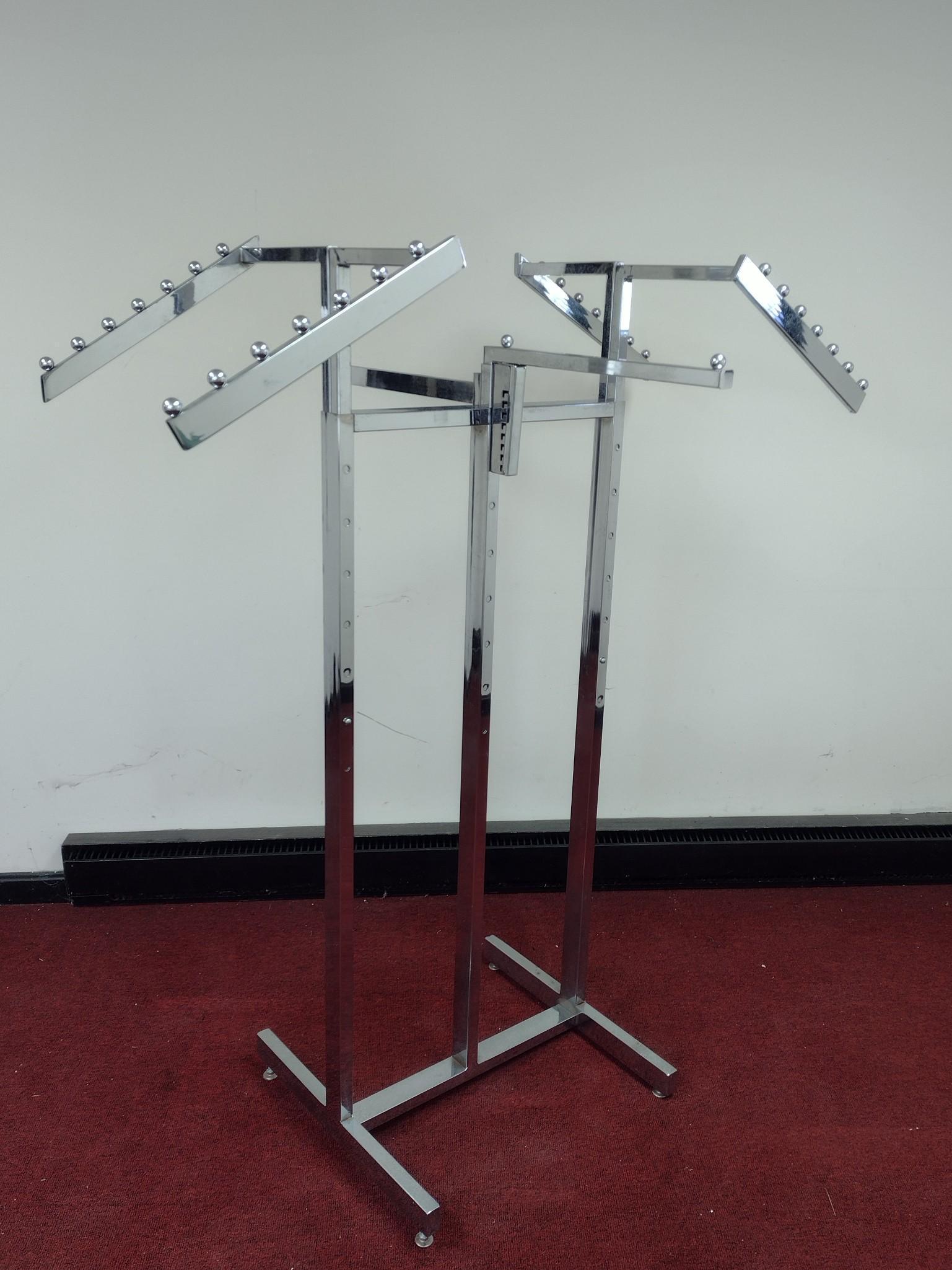 4 Arm Chrome Clothing Rack (1 of 6)