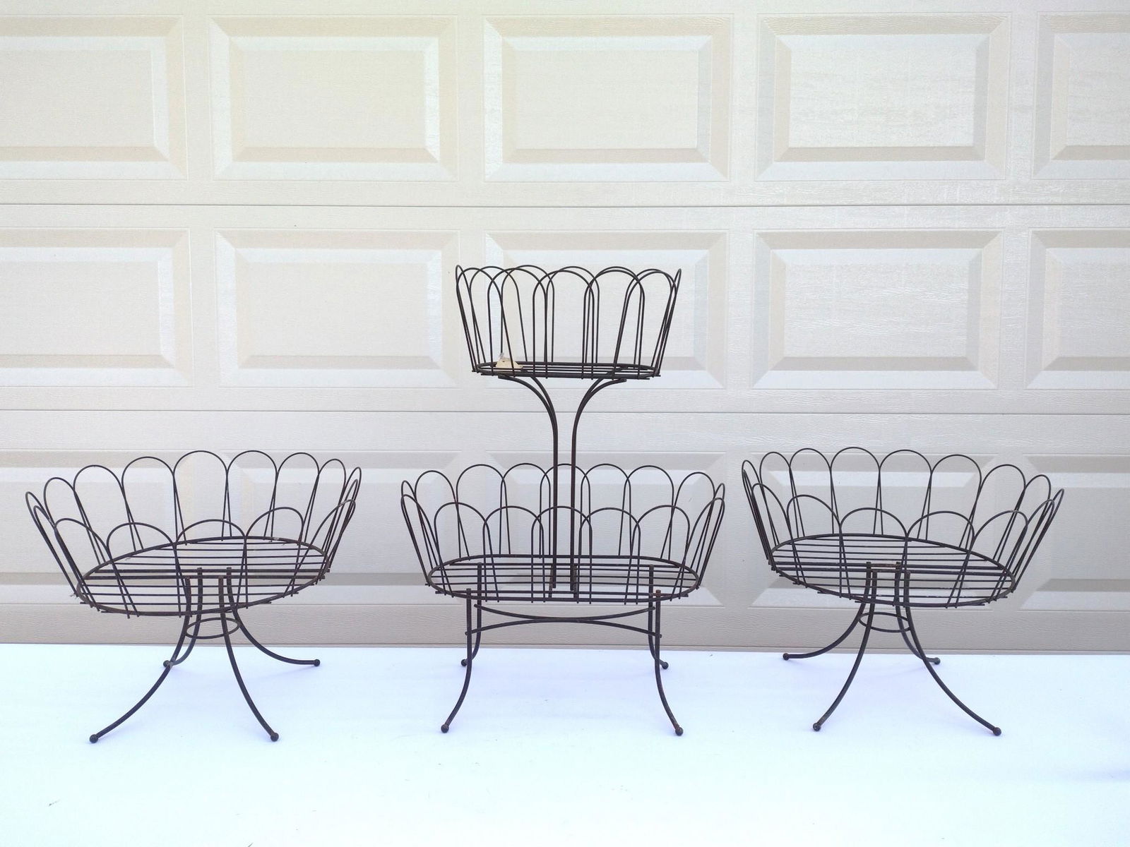 Set Of Three Metal Planters (1 of 3)