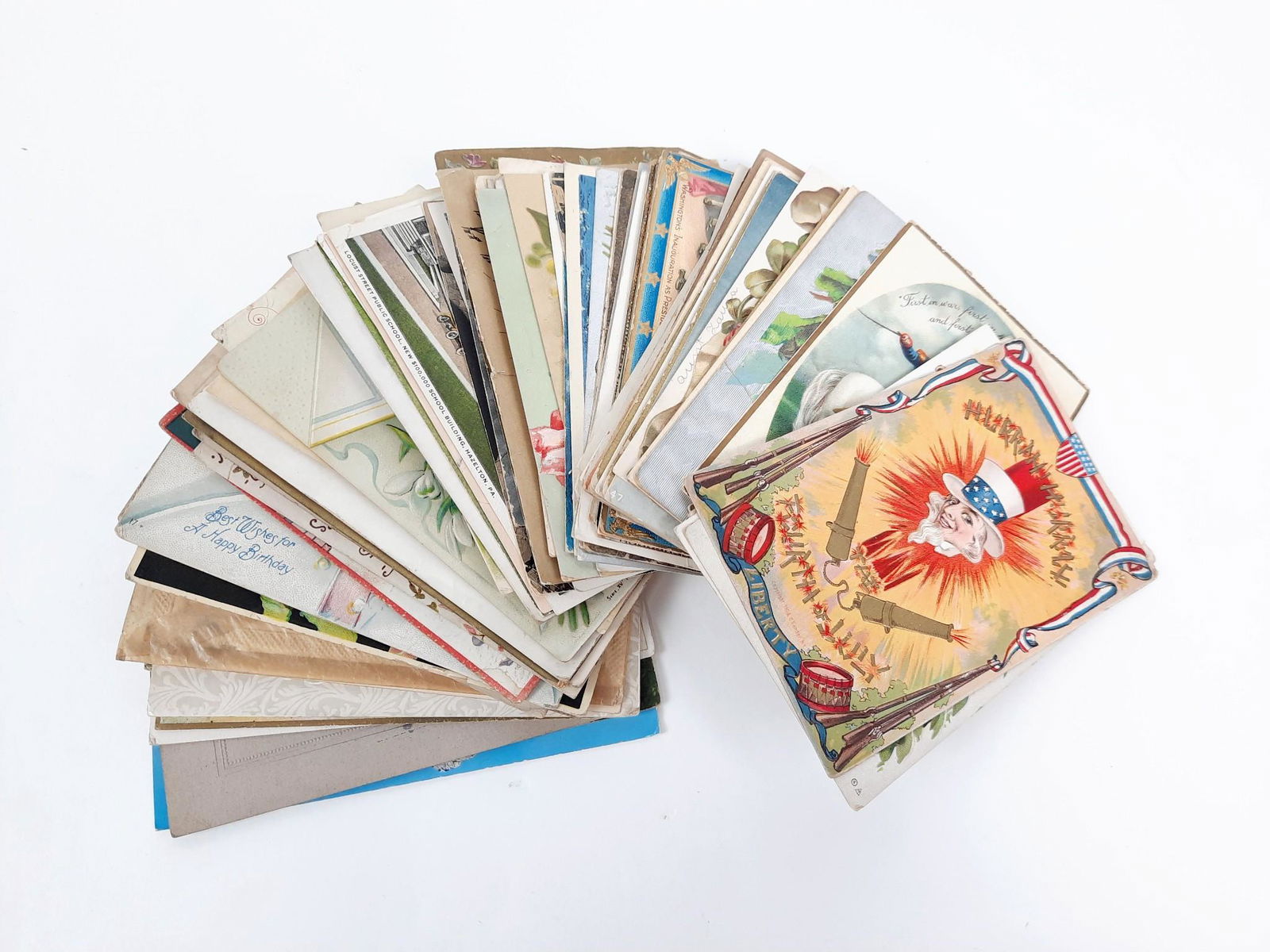 Approximately 100 Holiday Postcards (1 of 7)