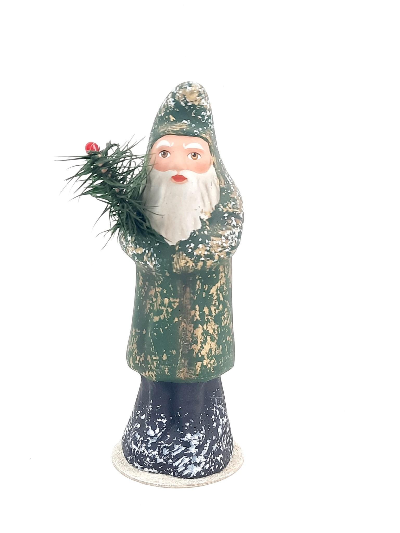 7-3/4" Signed Ino Schaller Papier Mache Belsnickel Figurine (1 of 3)