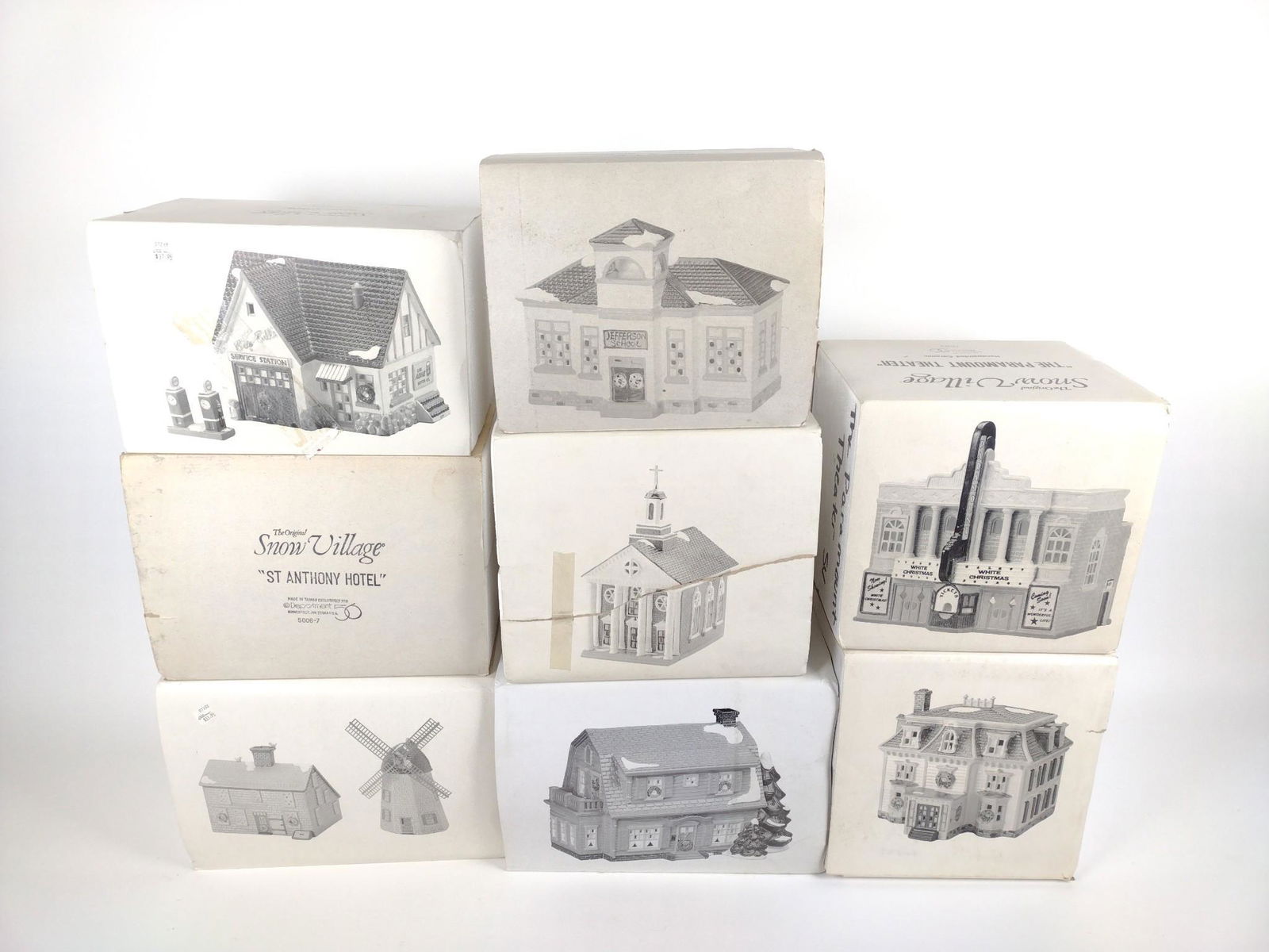 8 Pcs Department 56 Snow Village (1 of 2)