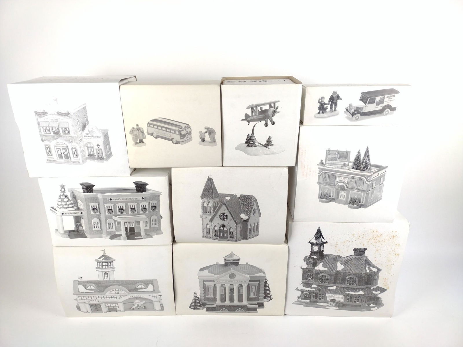 10 Pcs Department 56 Snow Village (1 of 2)