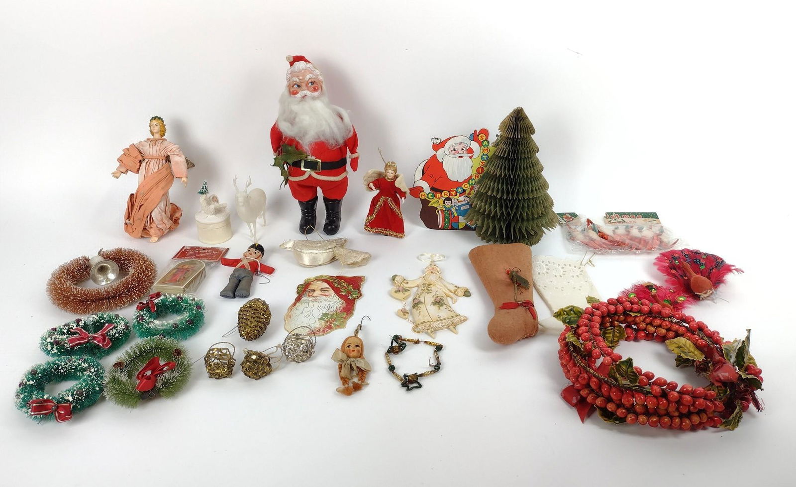 35 Vintage Christmas Decorations incl Wreaths (1 of 4)