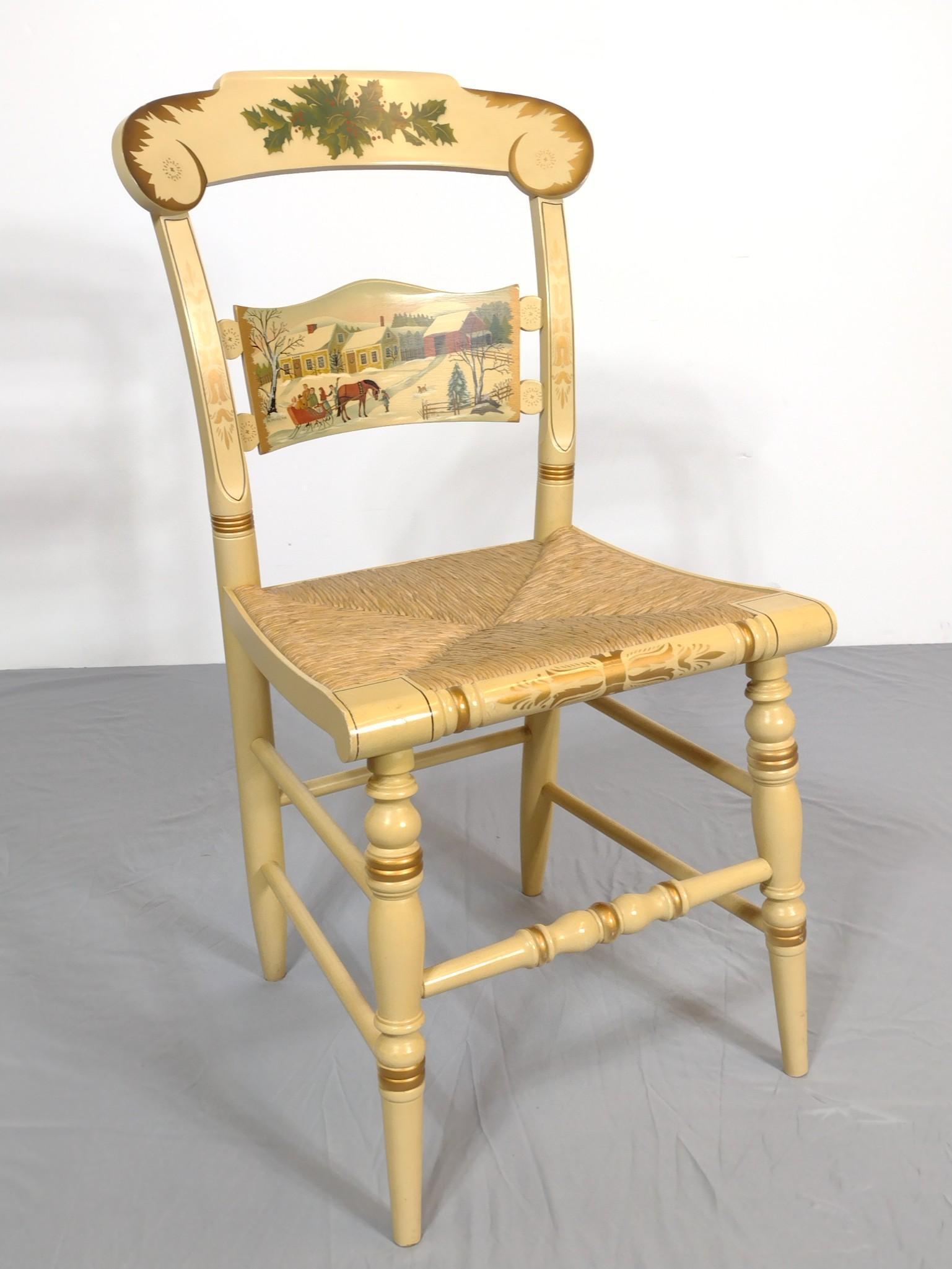 1985 Hitchcock Limited Edition Christmas Chair (1 of 6)