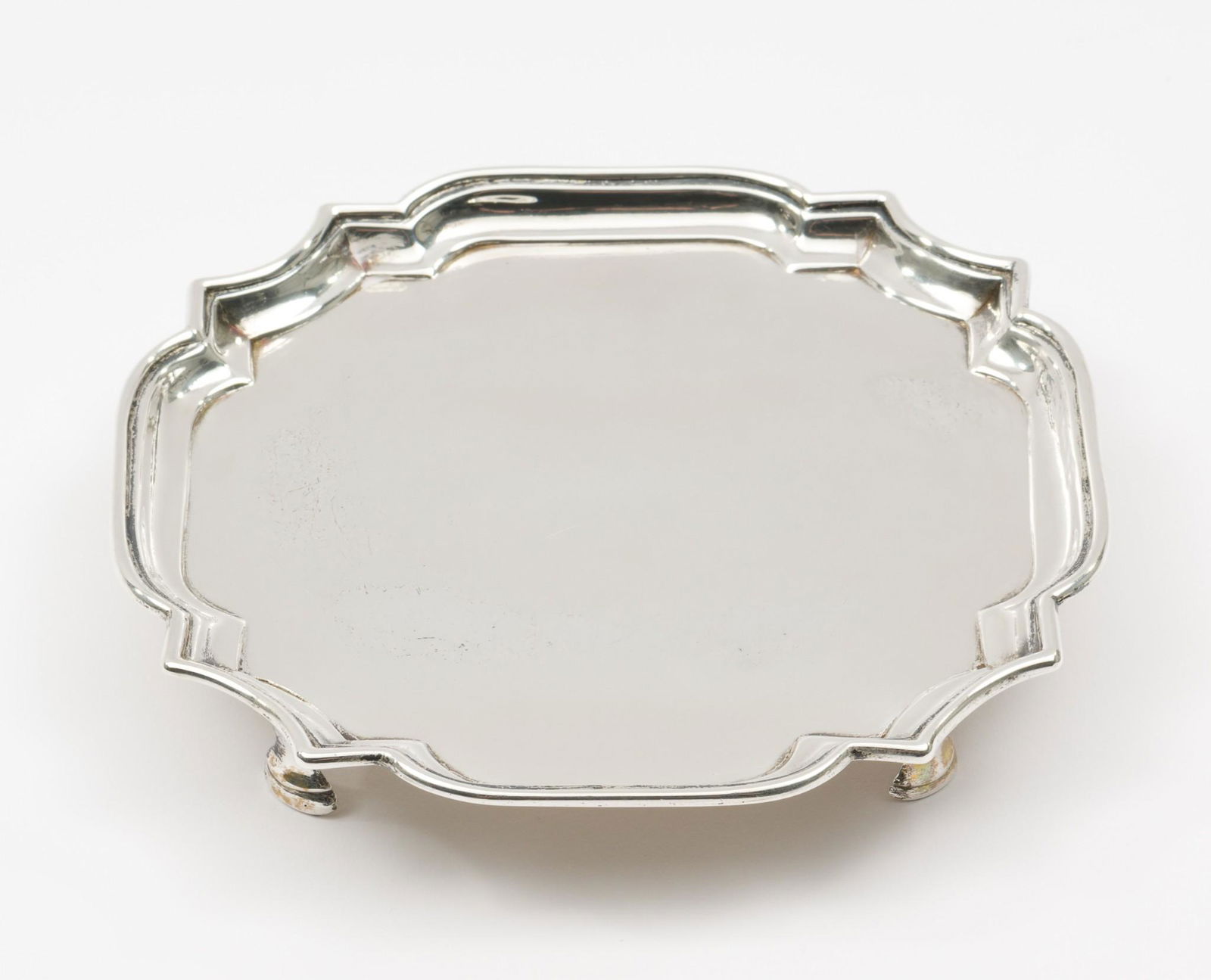 1730 Sterling Footed Tray, John Tuite, London (1 of 6)