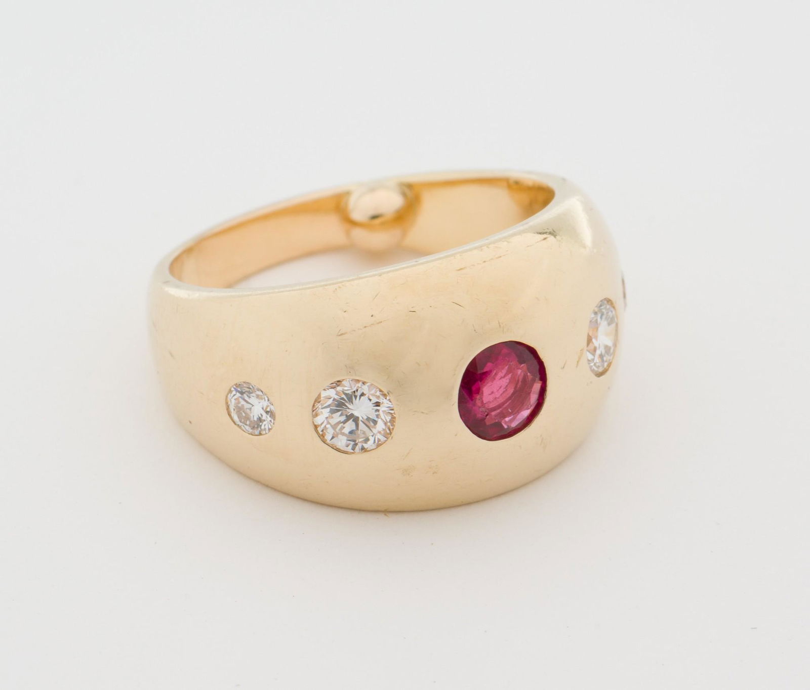 14K Gold, .54 CTW Diamond & Ruby Ring (1 of 7)