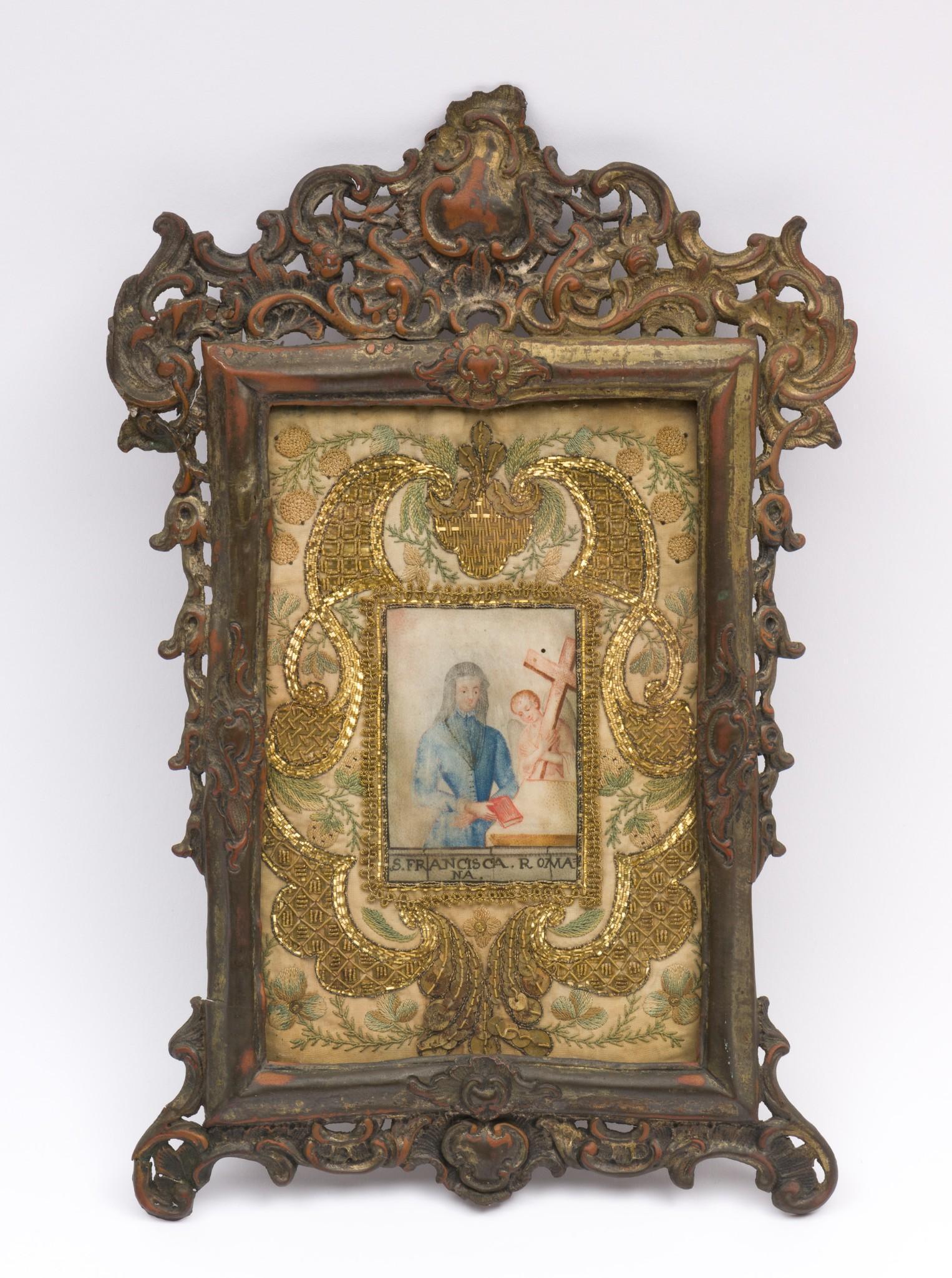 19th Century St. Francis Needlepoint (1 of 3)