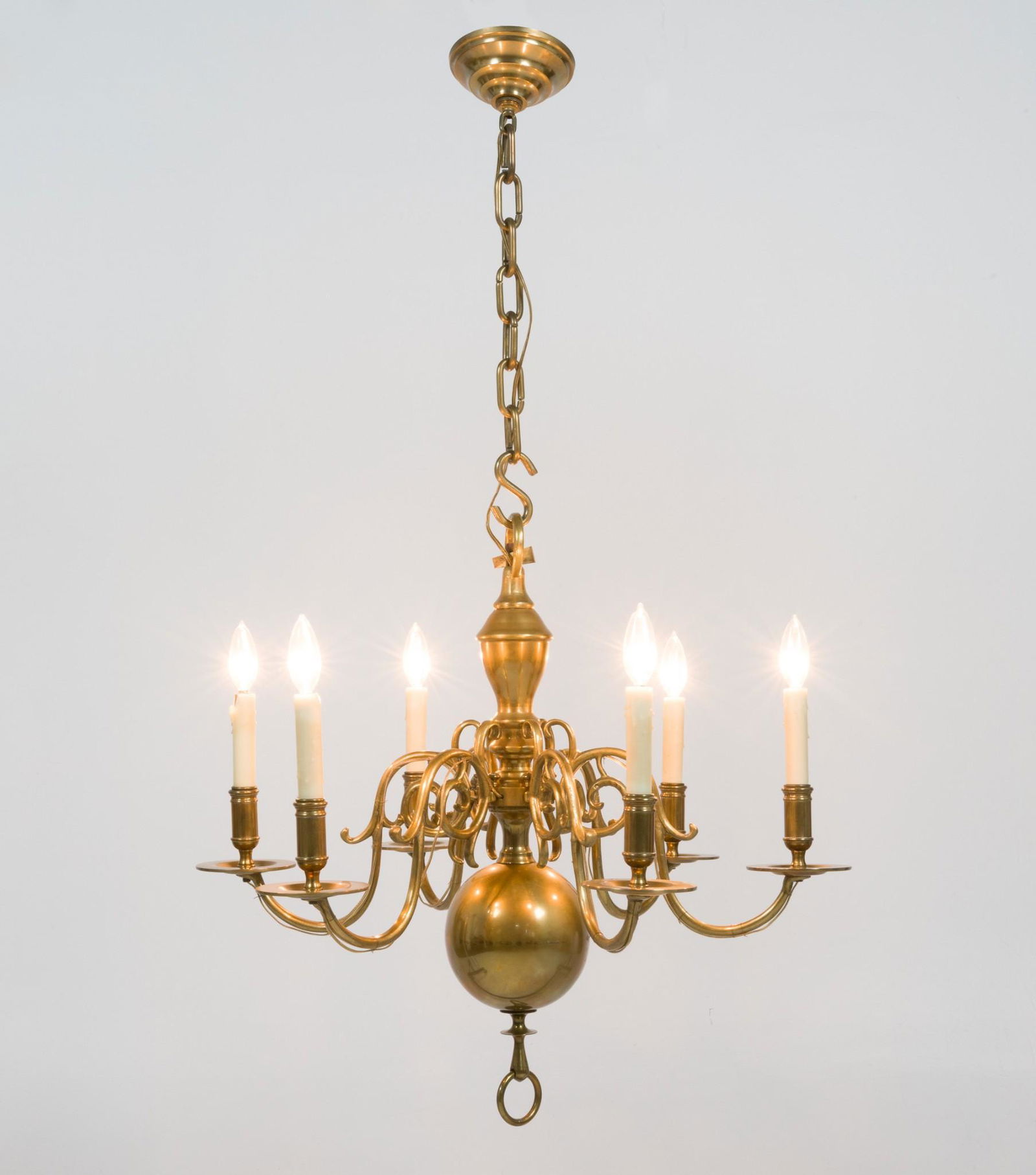 Lester Berry Williamsburg Style Six Arm Chandelier (1 of 4)