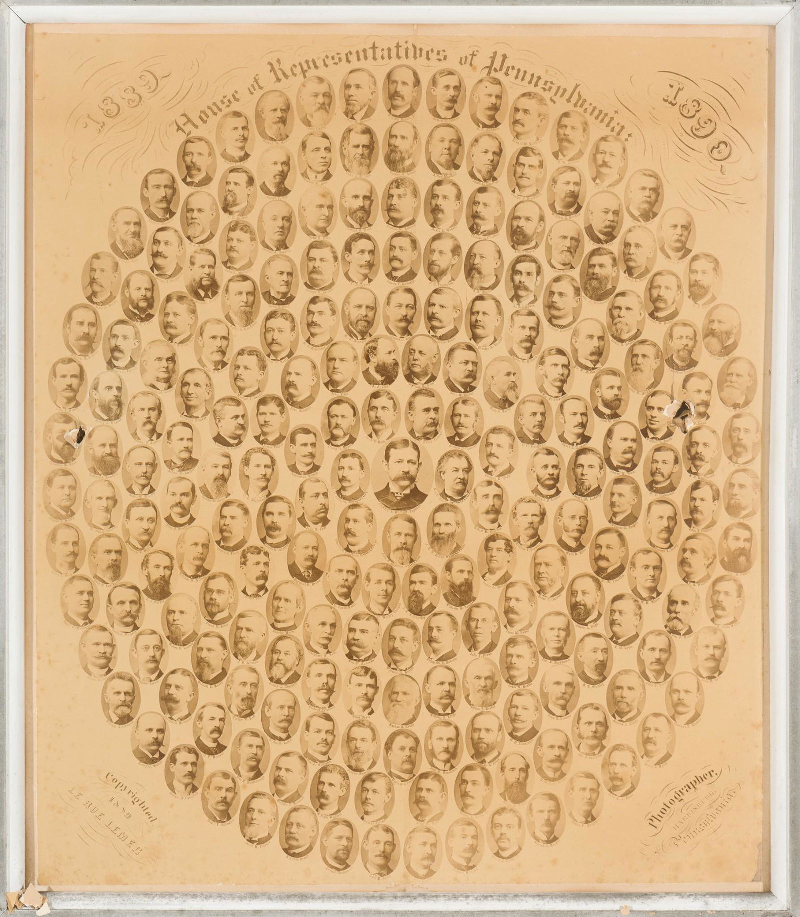 1889-1890 PA House of Representatives Print (1 of 10)