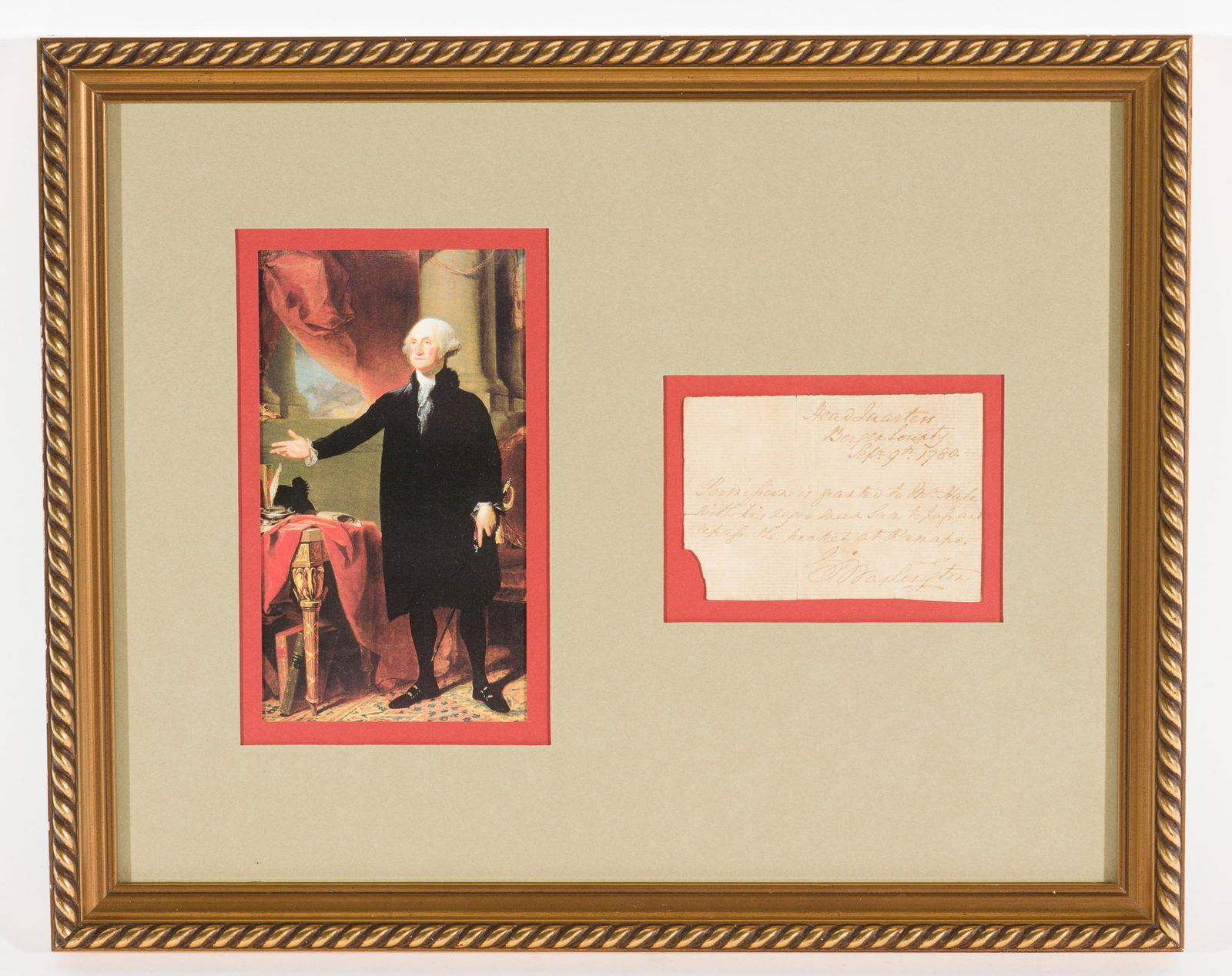 Revolutionary War Secretarial signed Washington Document (1 of 3)