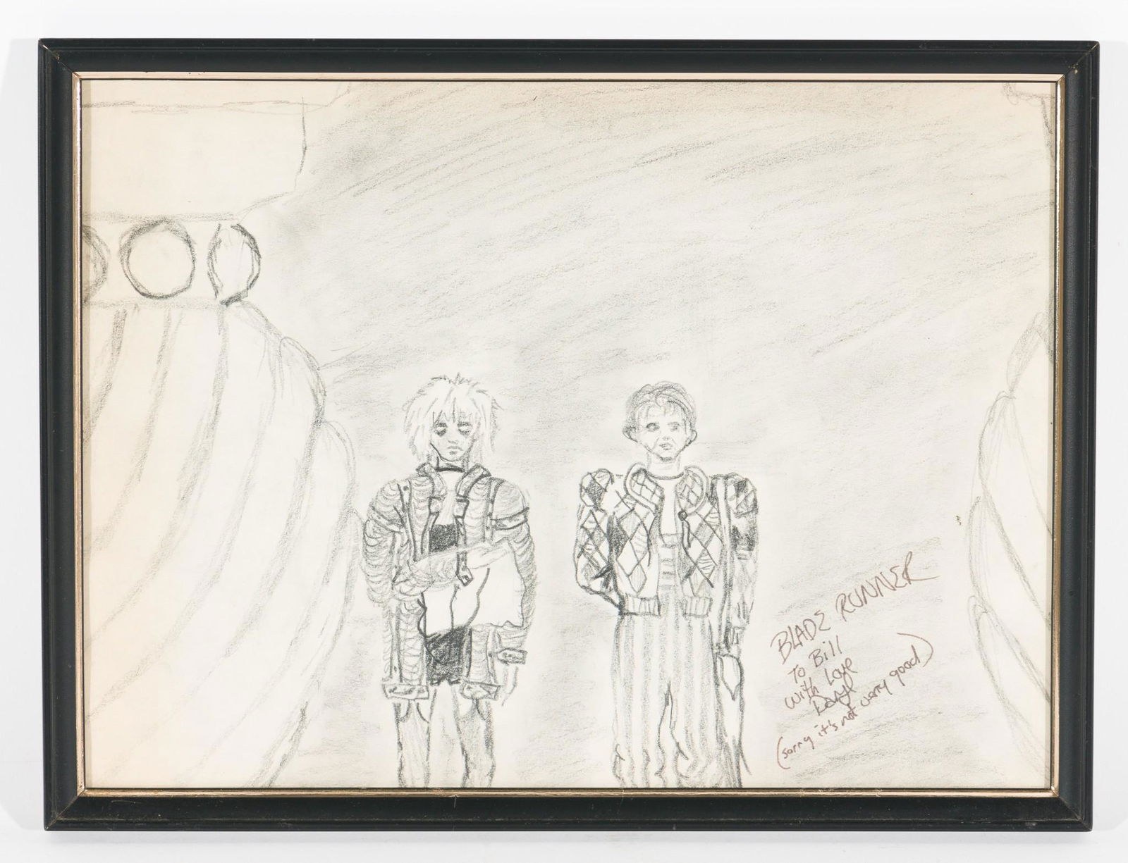 Original Blade Runner Sketch by Daryl Hannah (1 of 3)