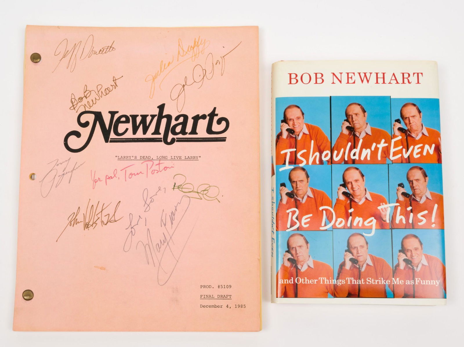 Newhart Memorabilia Incl Signed Script (1 of 6)