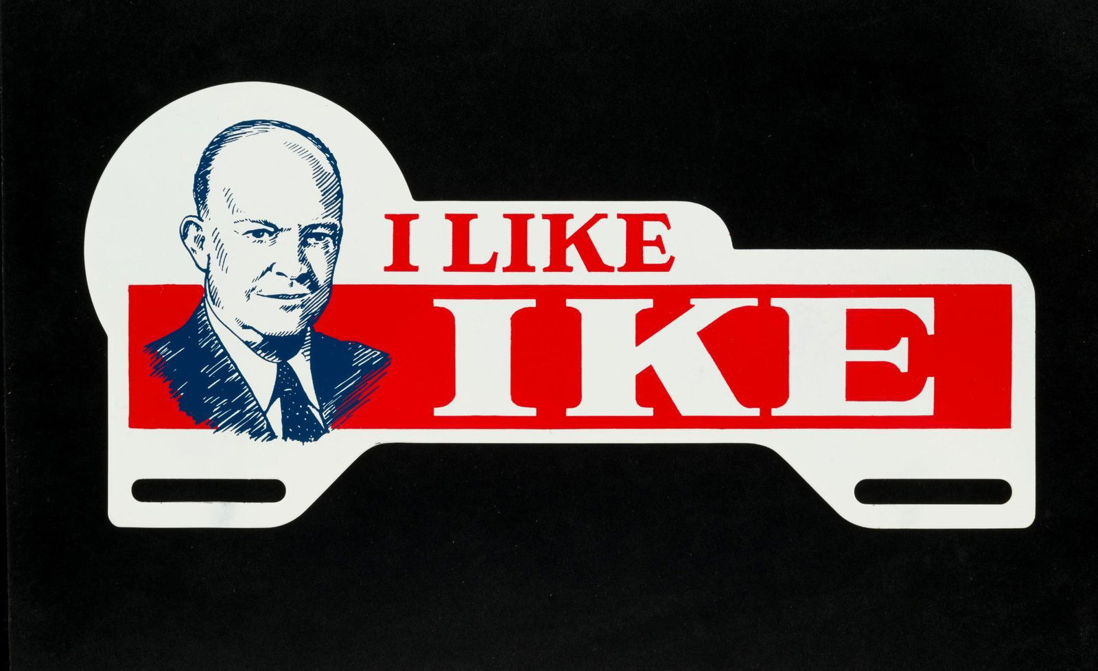 "I Like Ike" Portrait License Plate Topper (1 of 4)