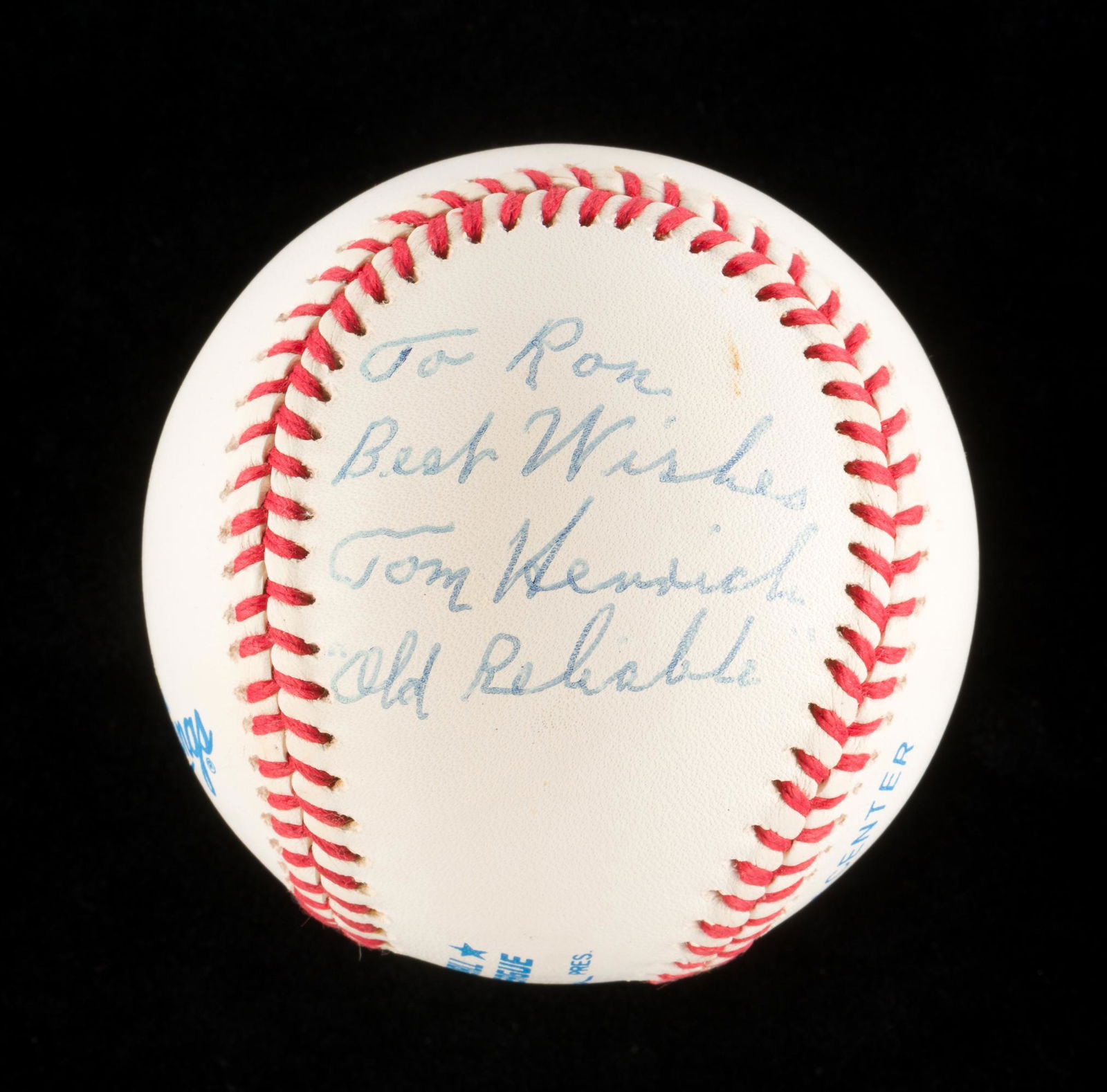 Tom Henrich Autographed Baseball (1 of 3)