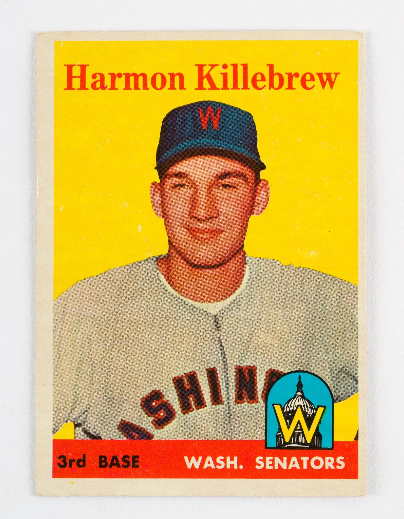 1958 Killebrew Vintage Topps H.O.F. Baseball Card (1 of 2)