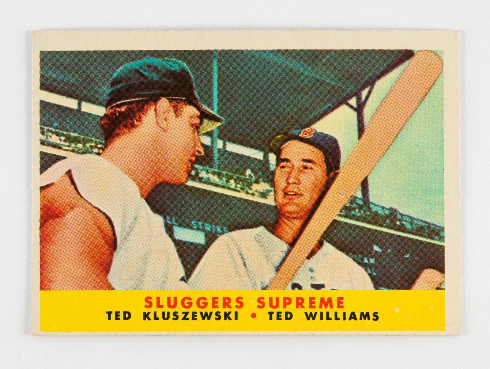 1958 Sluggers Supreme Vintage Topps H.O.F. Baseball Card: #321. V.G./EX. DP. IMPORTANT: Before bidding, please read the terms and conditions. When you registered for the auction you agreed to these terms and will be required to comply with them.