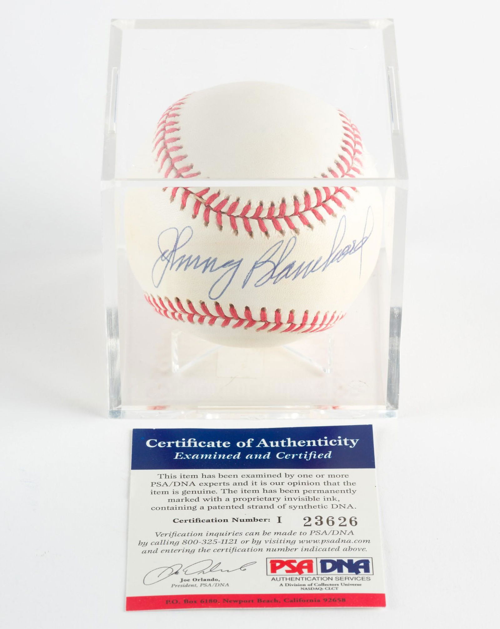 Johnny Blanchard Autographed Baseball (1 of 4)