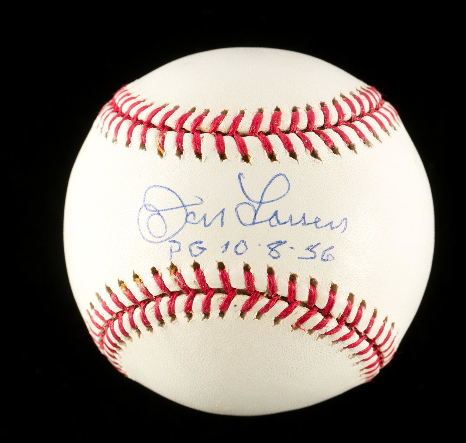 Don Larsen Autographed Baseball: H.O.F. DP. IMPORTANT: Before bidding, please read the terms and conditions. When you registered for the auction you agreed to these terms and will be required to comply with them.