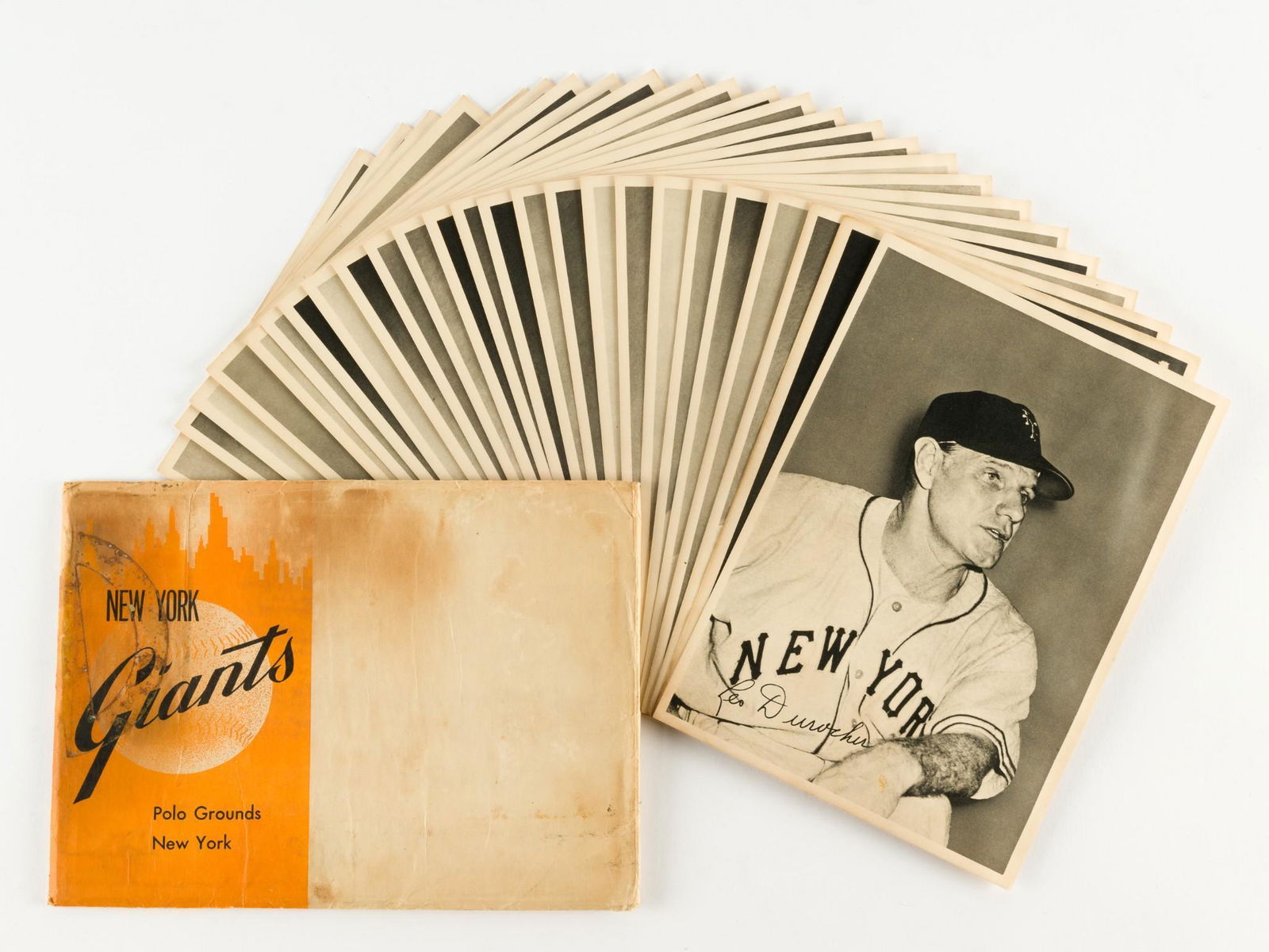 25 1949 Giants Team B&W Photographs Incl Leo Durocher (1 of 5)
