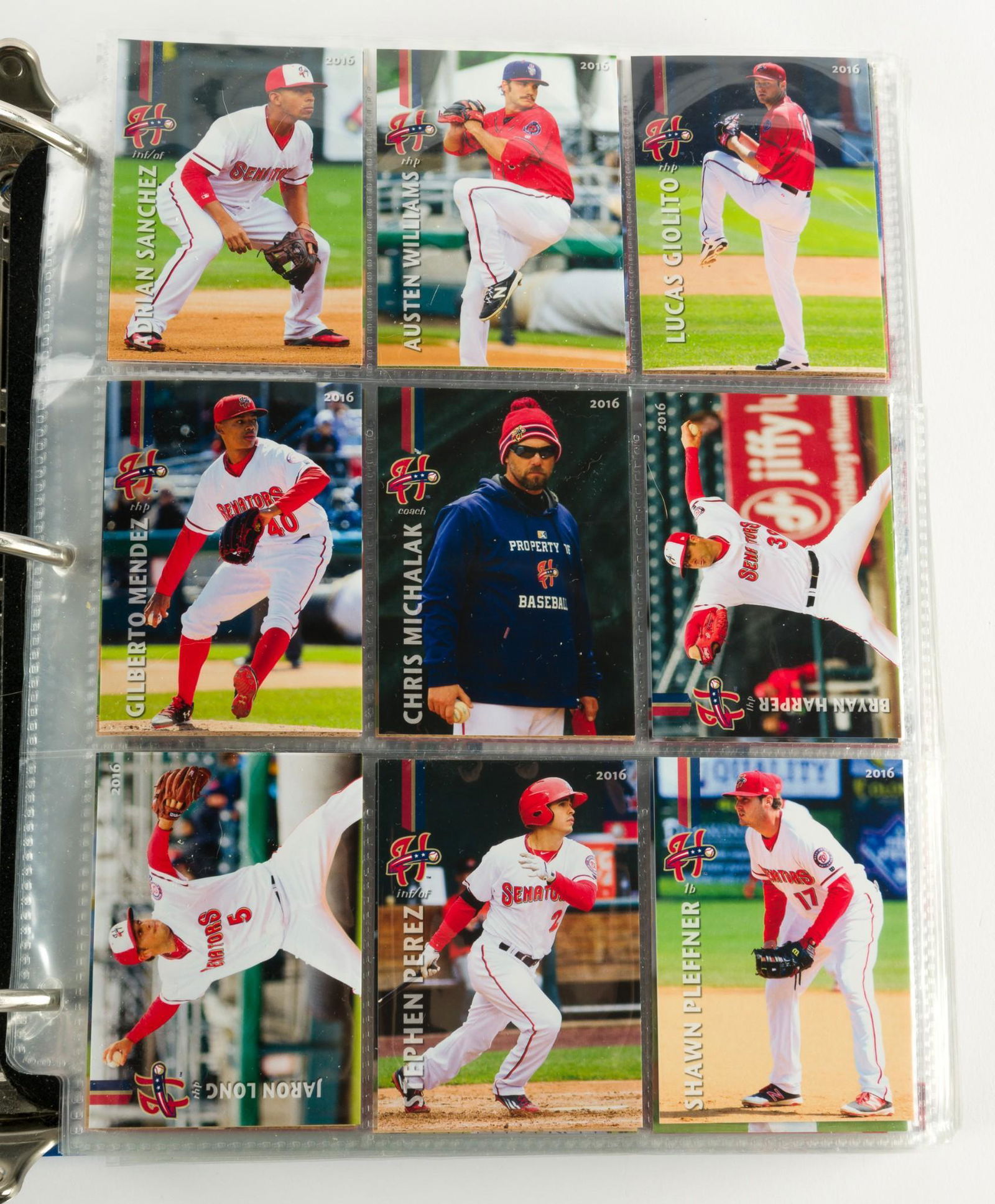 25 Harrisburg Senators (AA) Baseball Team Sets (1 of 9)