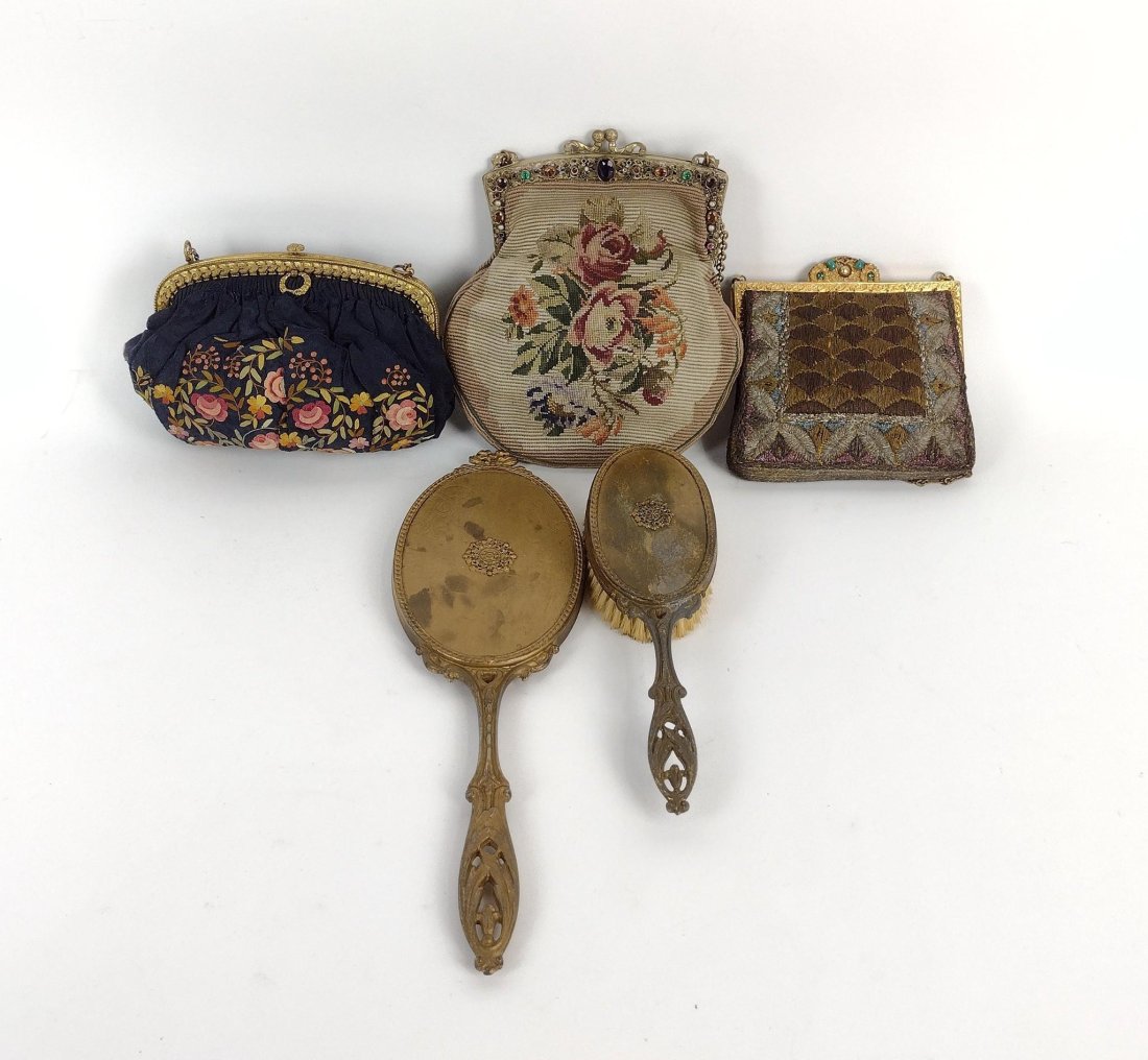 5 Pcs incl Purses, Brush and Hand Mirror (1 of 12)