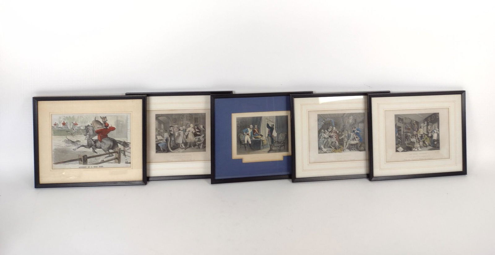 5 Framed Historical Prints incl Washington Reading (1 of 16)